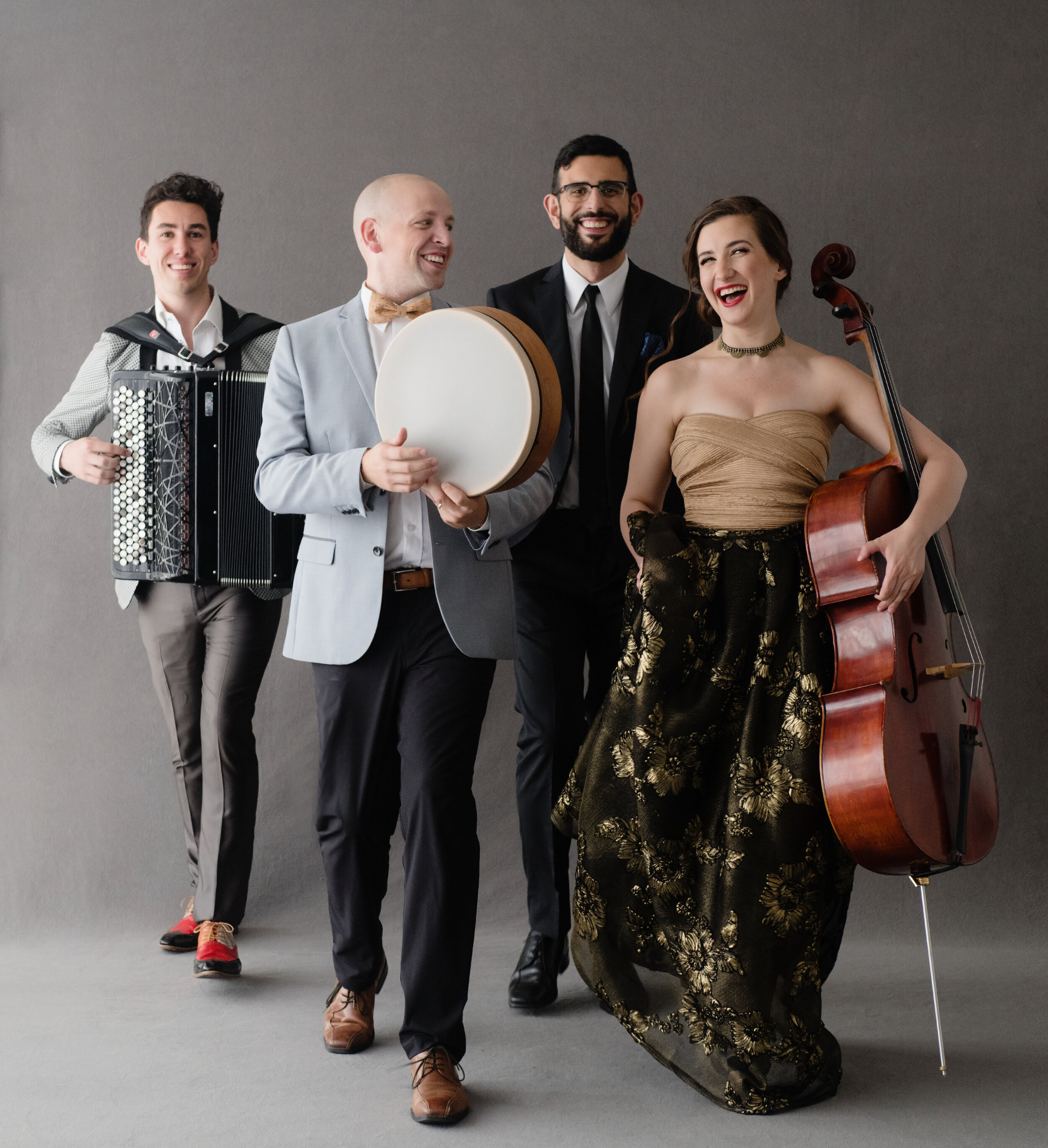  Left to right: Michael Bridge, Adam Campbell, Pouya Hamidi, Beth Silver -  Photo by: Bo Huang  