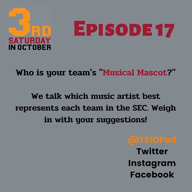 This week we talk about which music artists should represent each team in the SEC. Comment with your suggestions for your team!

#SEC #CFB #SECFootball #CollegeFootball #Podcast #ItJustMeansMore #Music #TailgateTalk