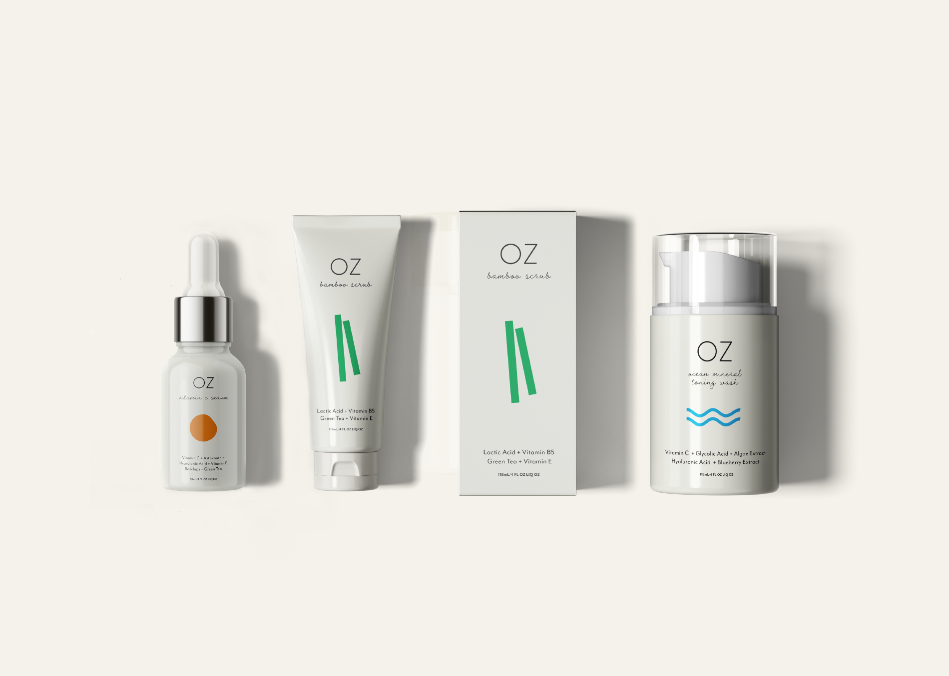 Nyle Naturals Skincare Products Brand Identity & Packaging Design