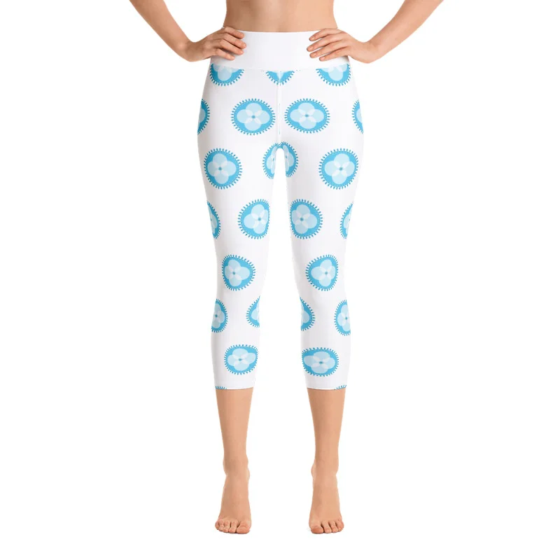 Circles Mandala Capri Yoga Pants