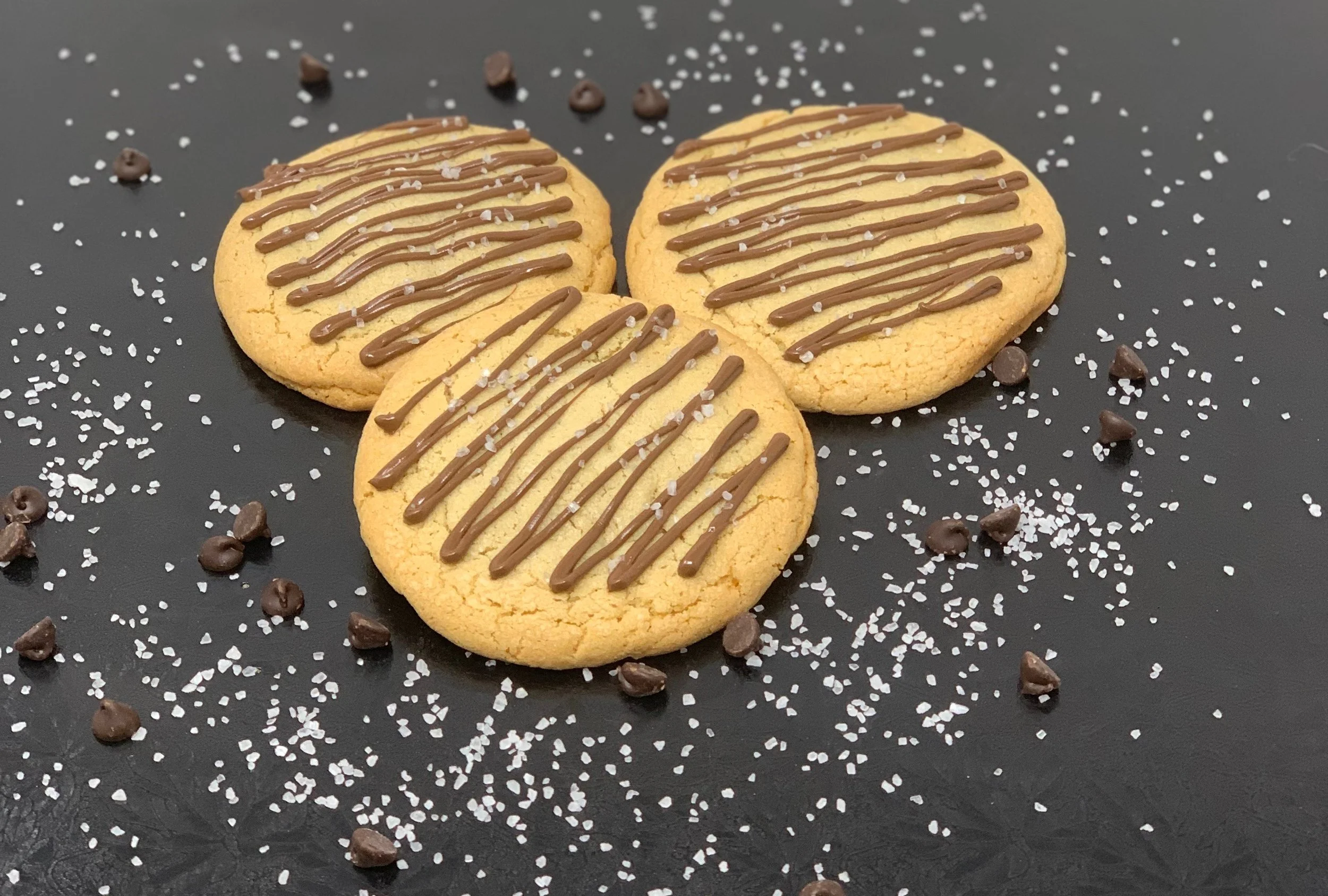 Salted Nutella Cookies