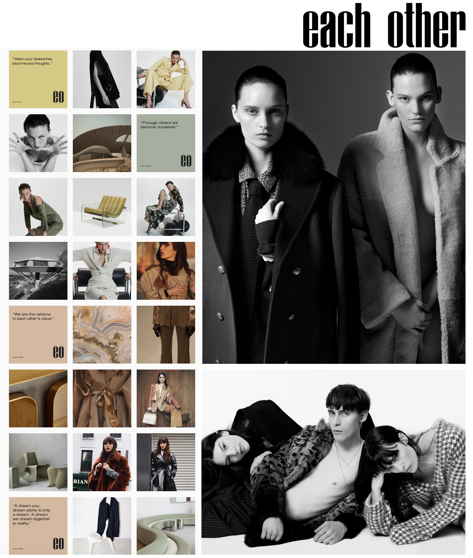 Each Other, Creative Direction & Branding