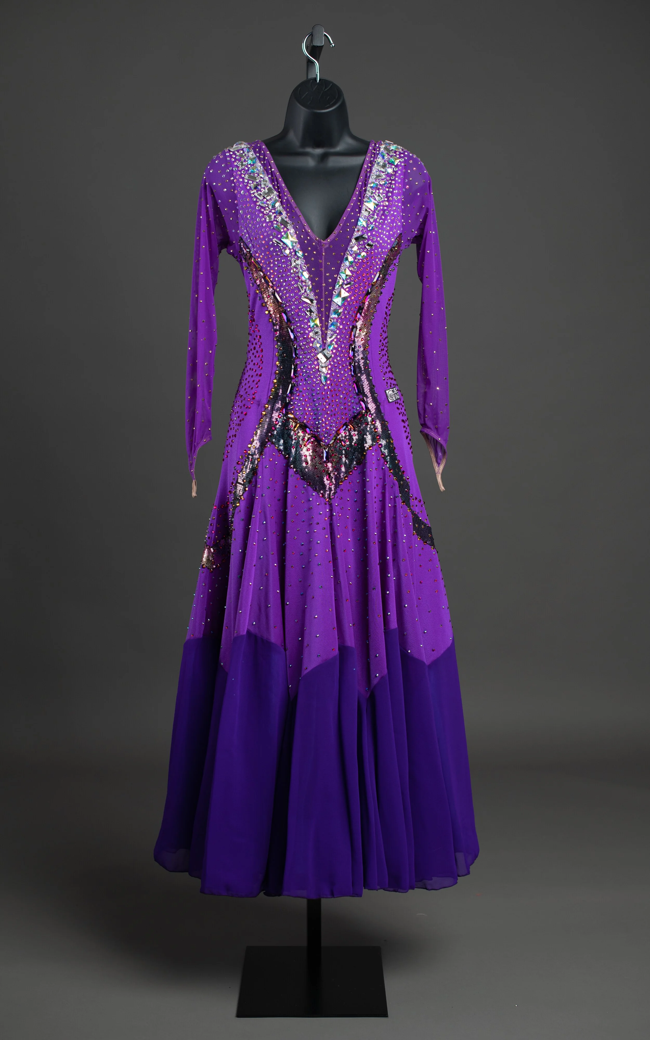 one piece purple dress