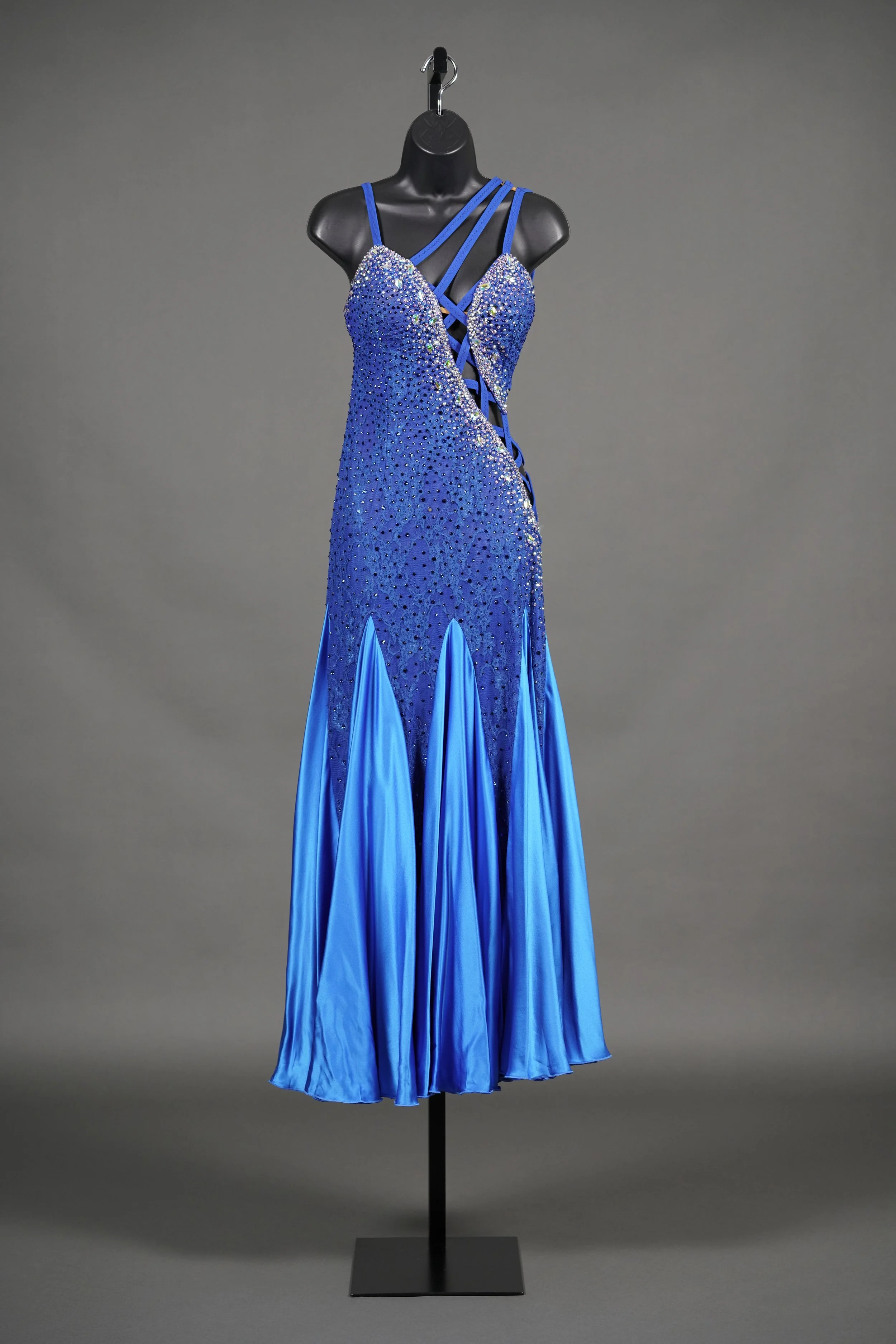 French Blue Lace Smooth with Straps