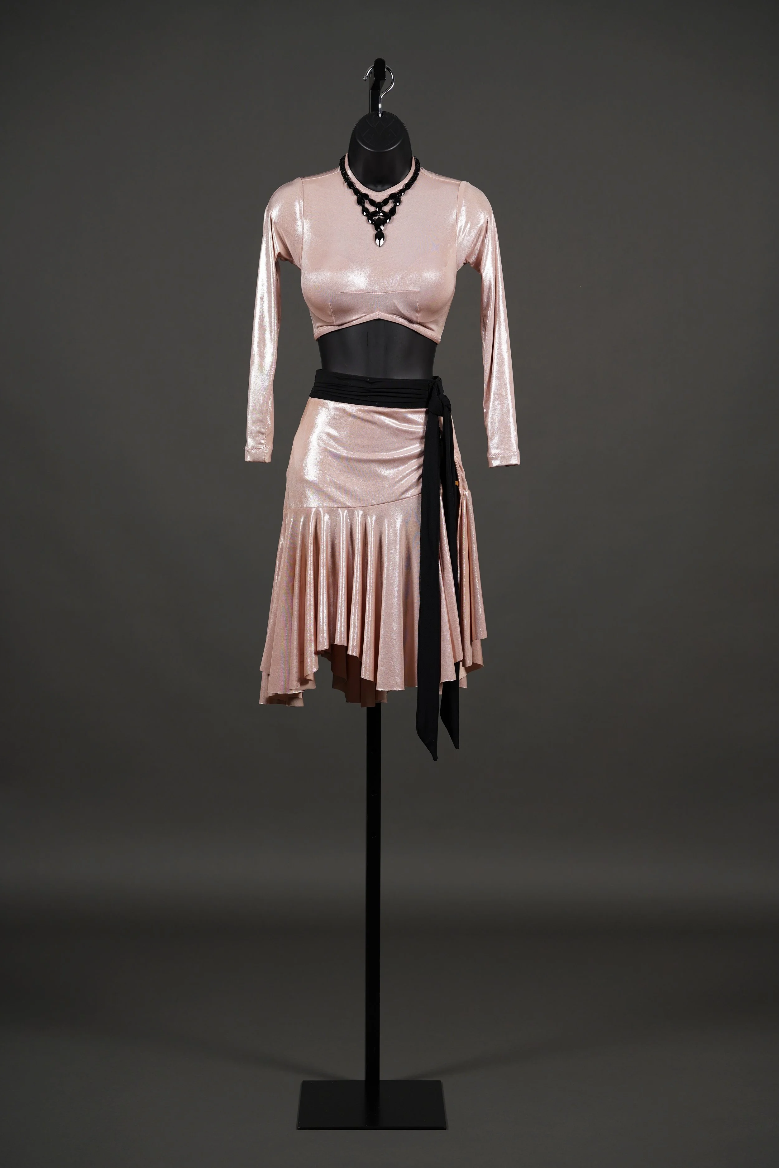 Rose Gold Top and Latin Skirt