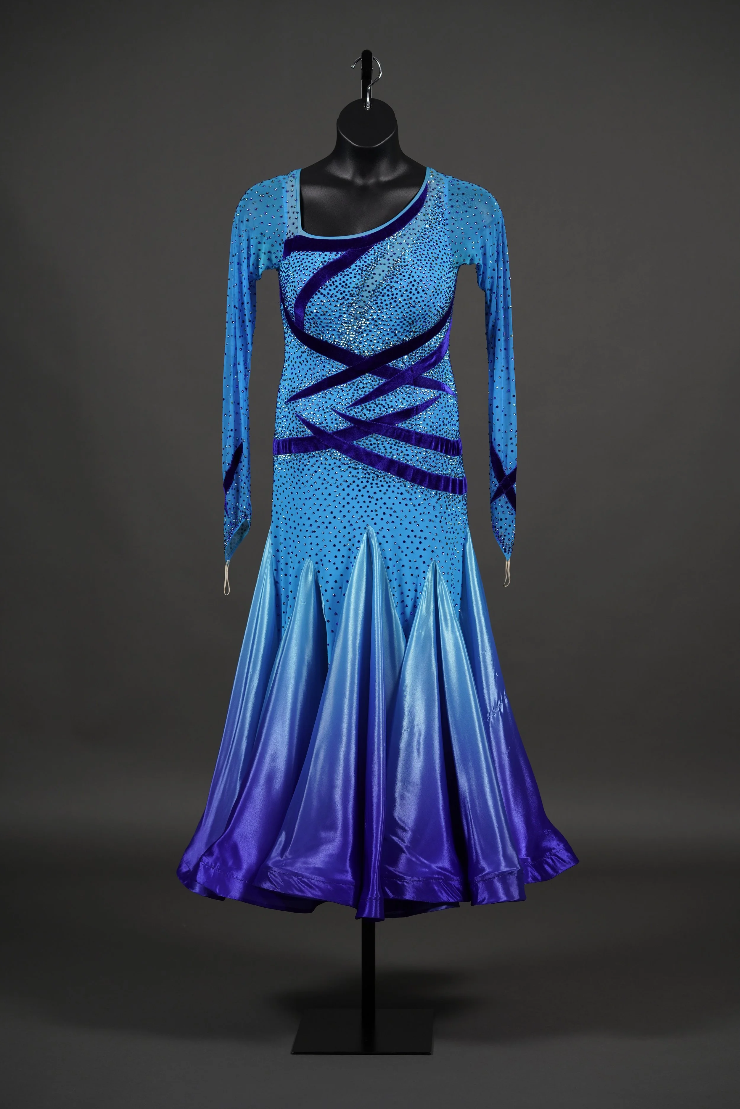 Blue Smooth with Velvet Accent