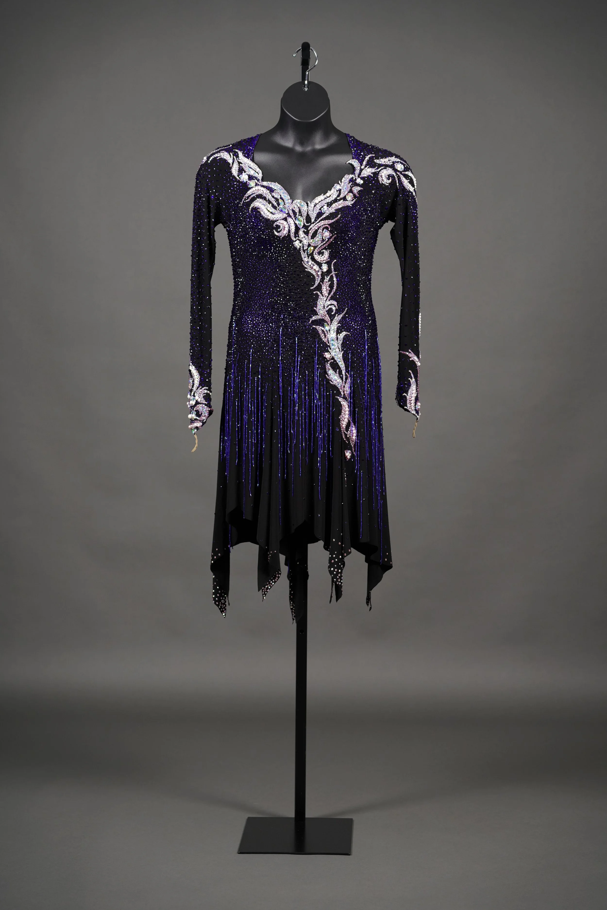 Black Latin with Blue Stones