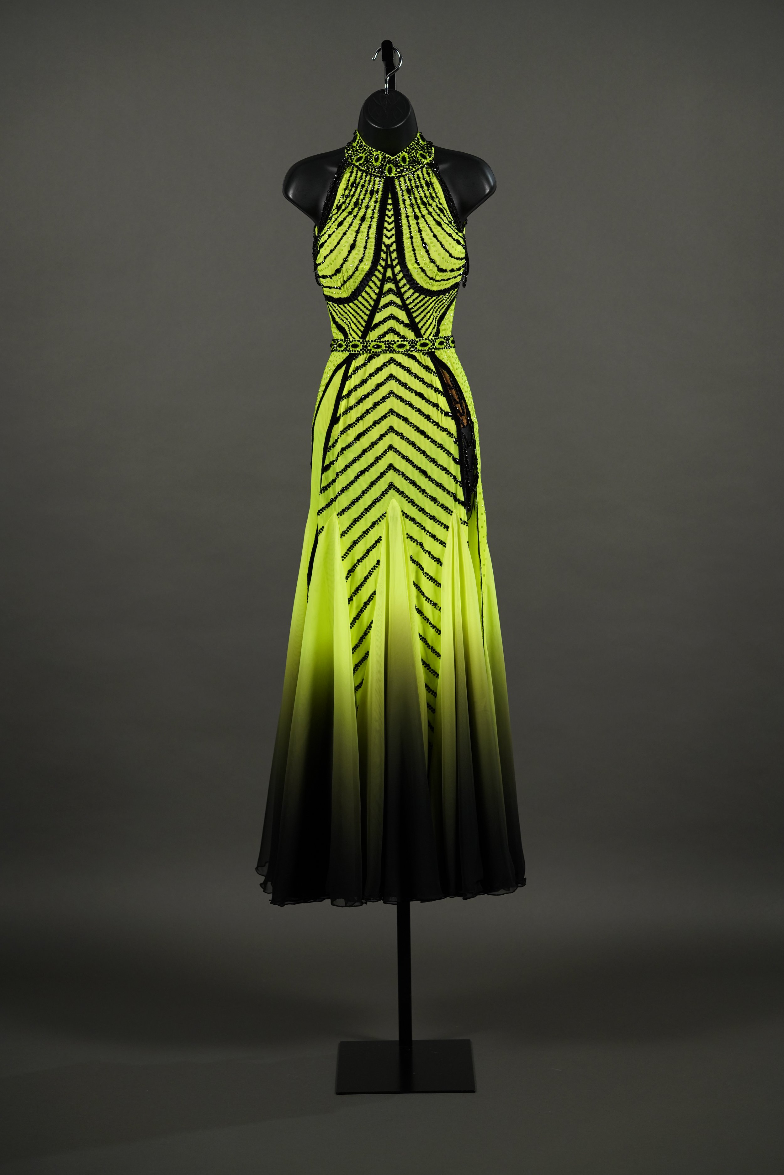 Lime and Black Smooth with Ombré Skirt