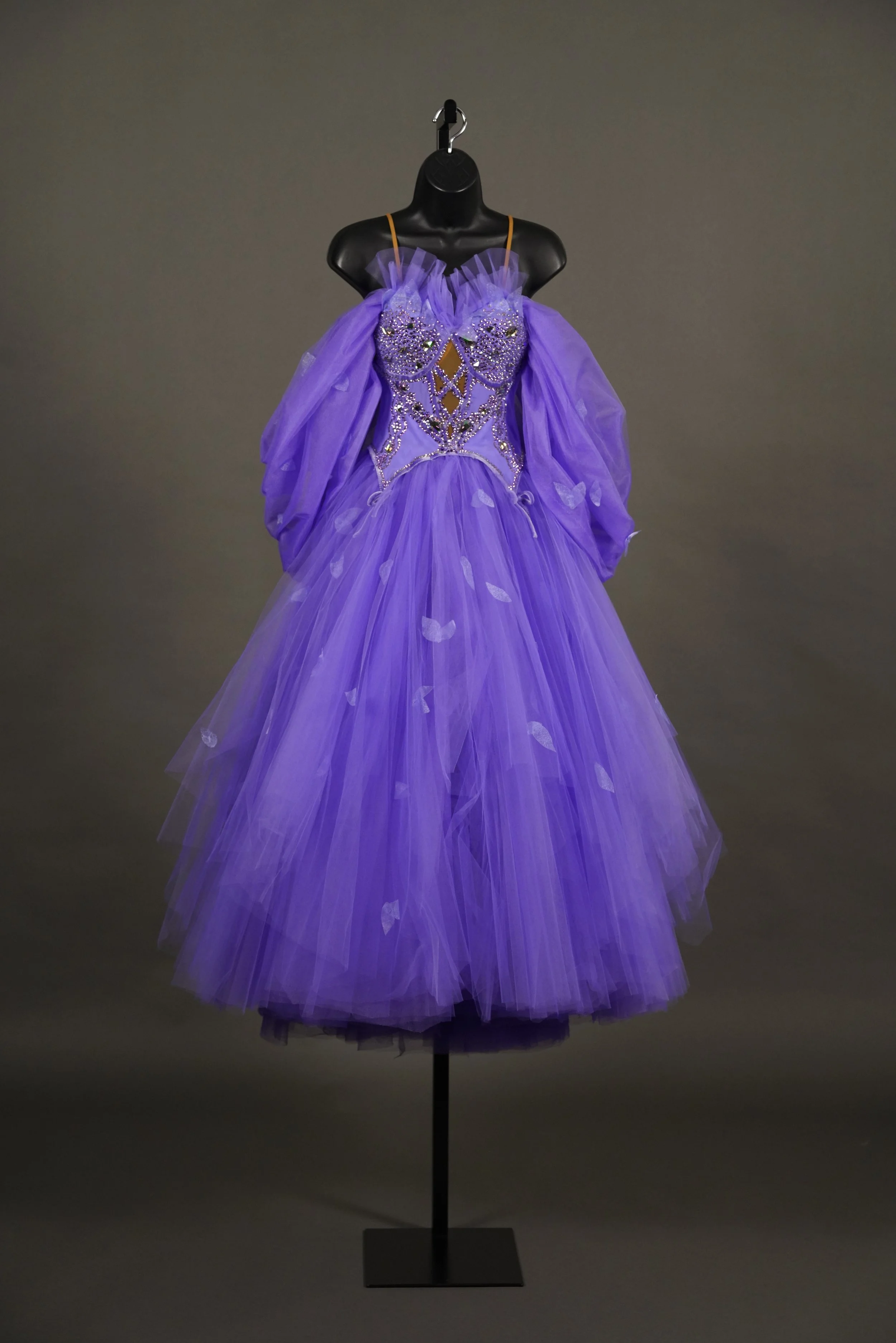 Lavender Corset Standard with Flower Petals