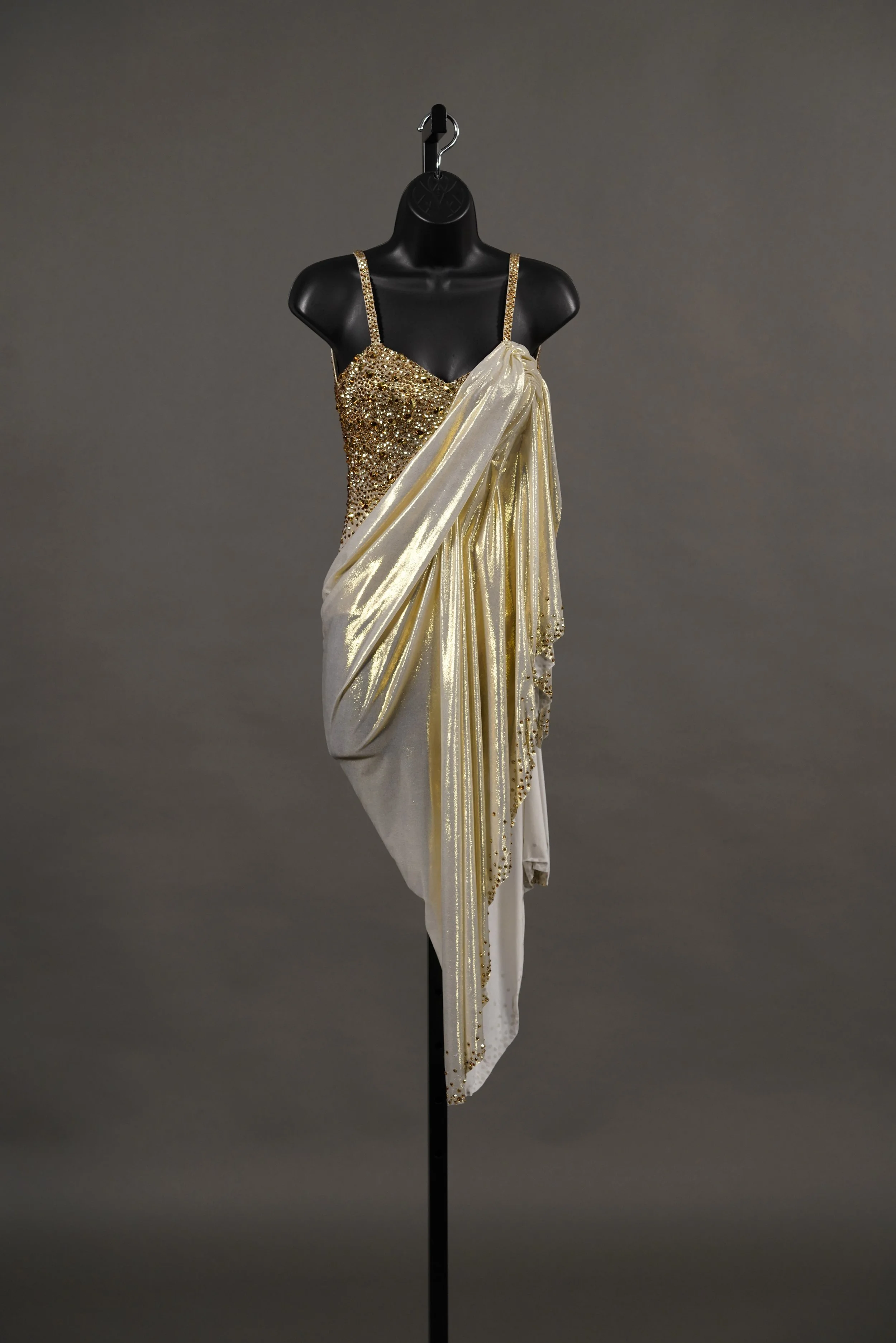 Gold US Bodysuit with Gold Angelskin Draping