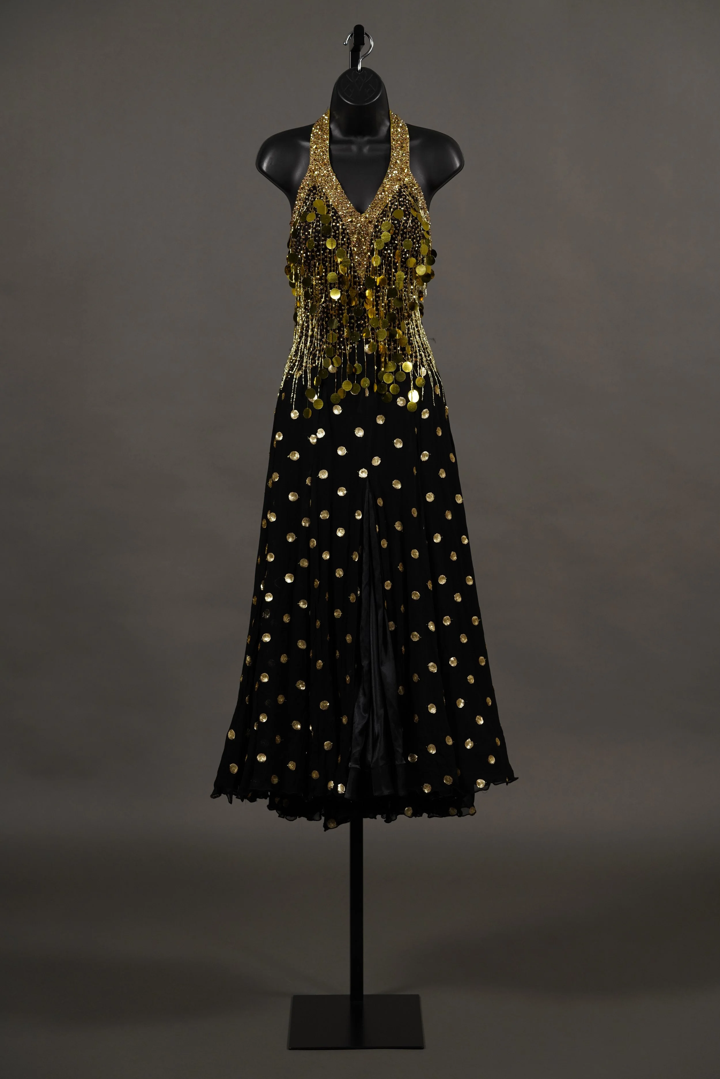 Black and Gold Polka Dot Standard