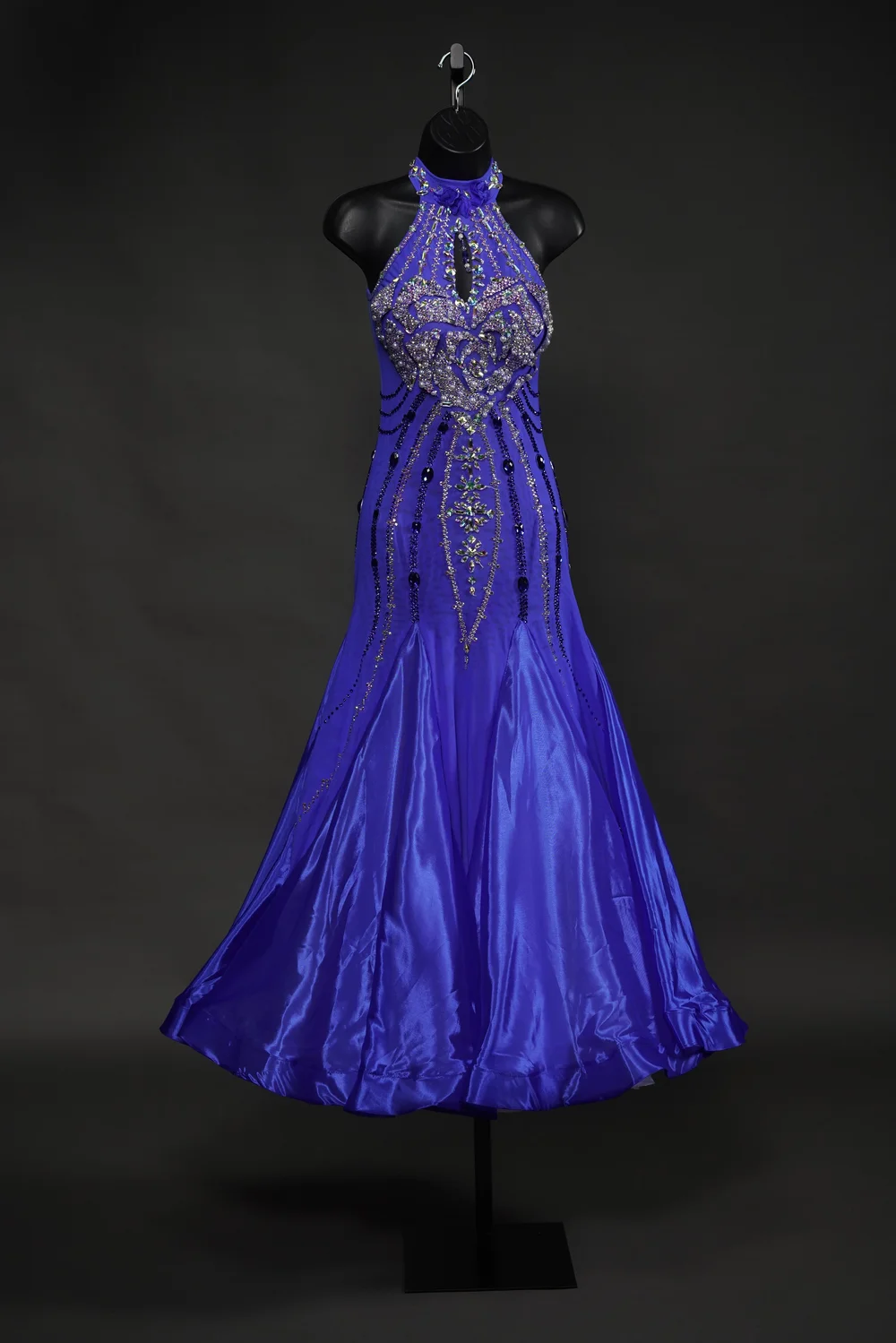 ballroom dancing dresses YDHTIZ Women's Waltz Dance Standard Dance Costumes Mesh mid-Sleeve Modern Dance Performance Outfit : Clothing, Shoes & Jewelry Ankle lengthall the shiny decoration create such an eye Blue Ballroom Dress with Crystals,