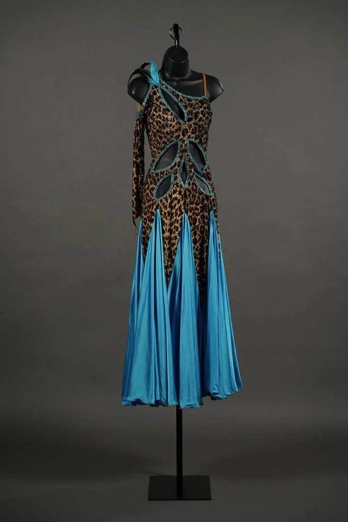 Leopard Smooth with Turquoise