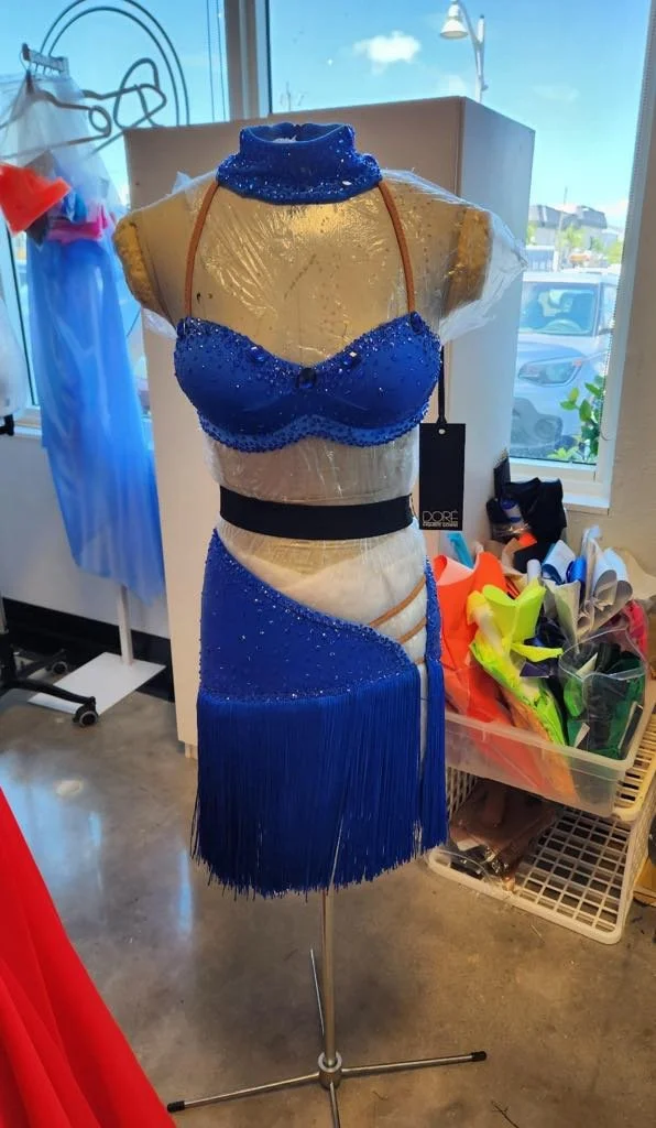 Cobalt Velvet 2-piece Latin