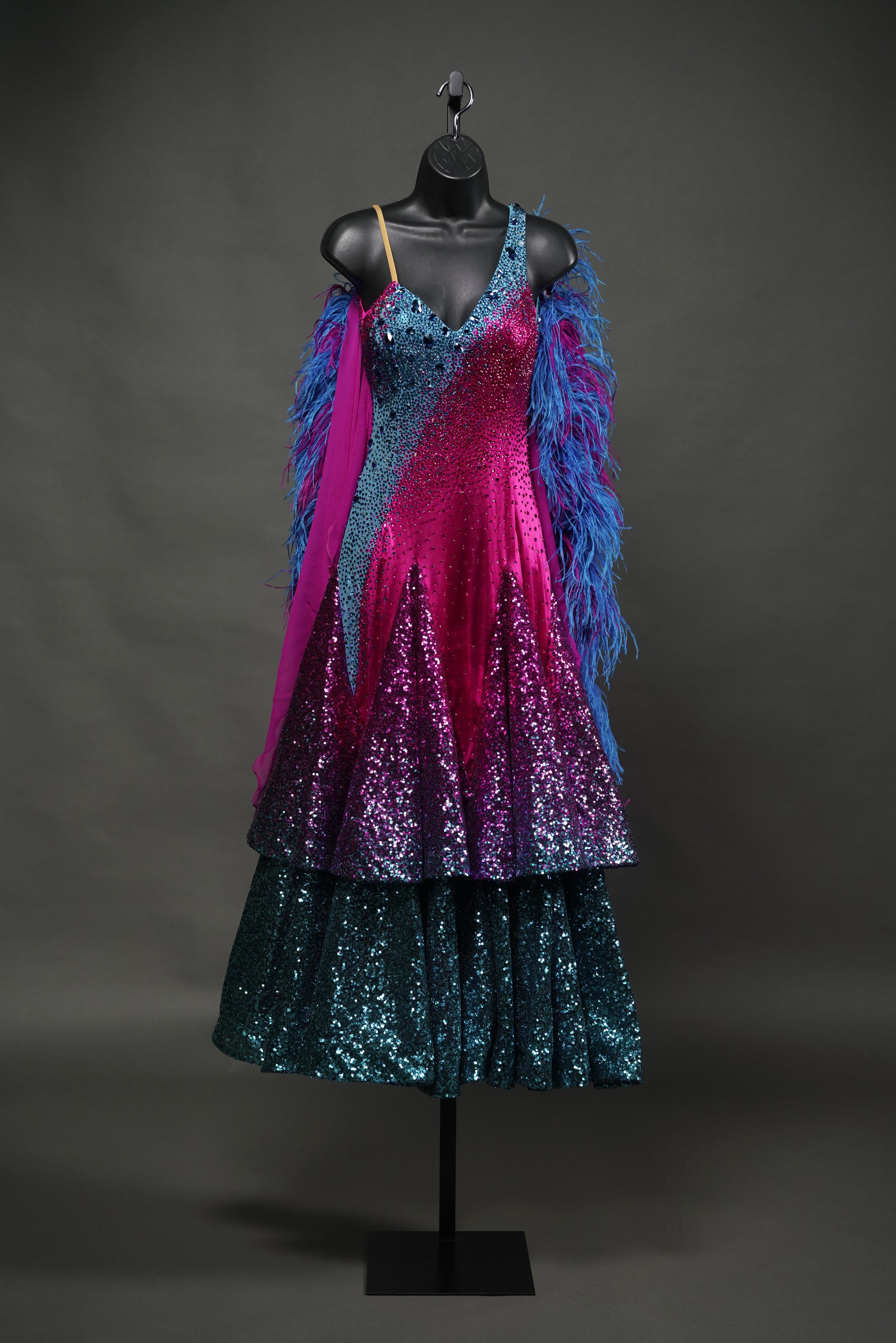 Fuchsia and Azul Sequin Standard