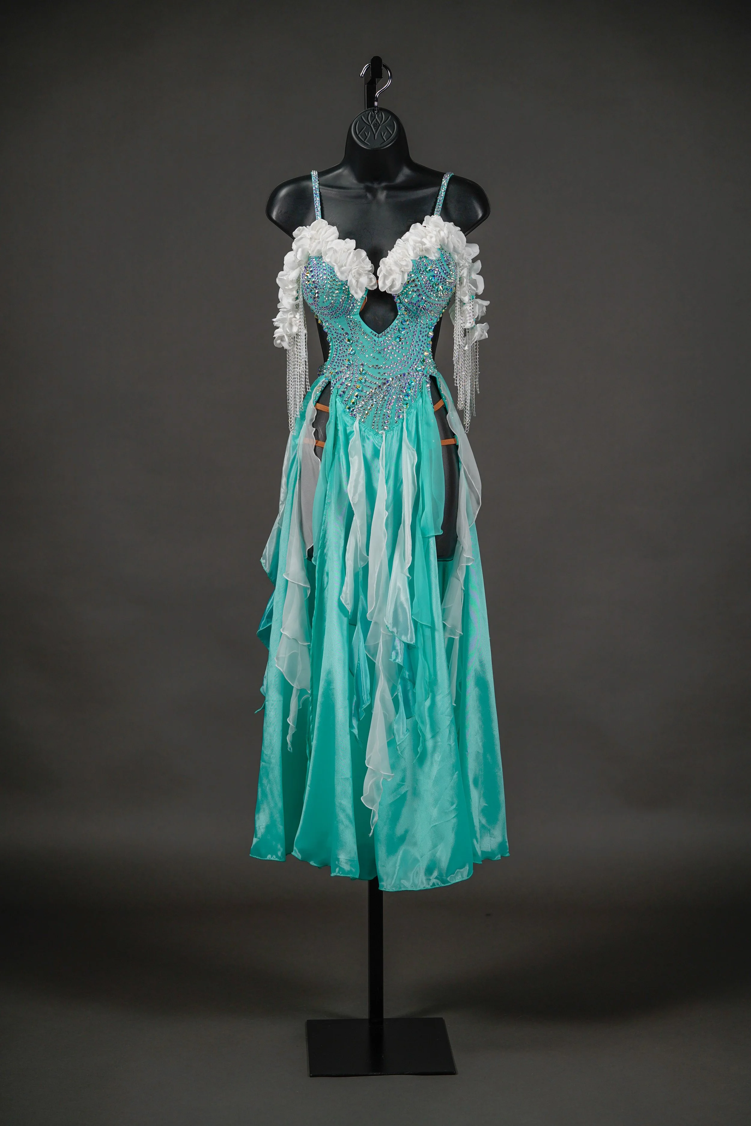 Tiffany and White Smooth with Flowers