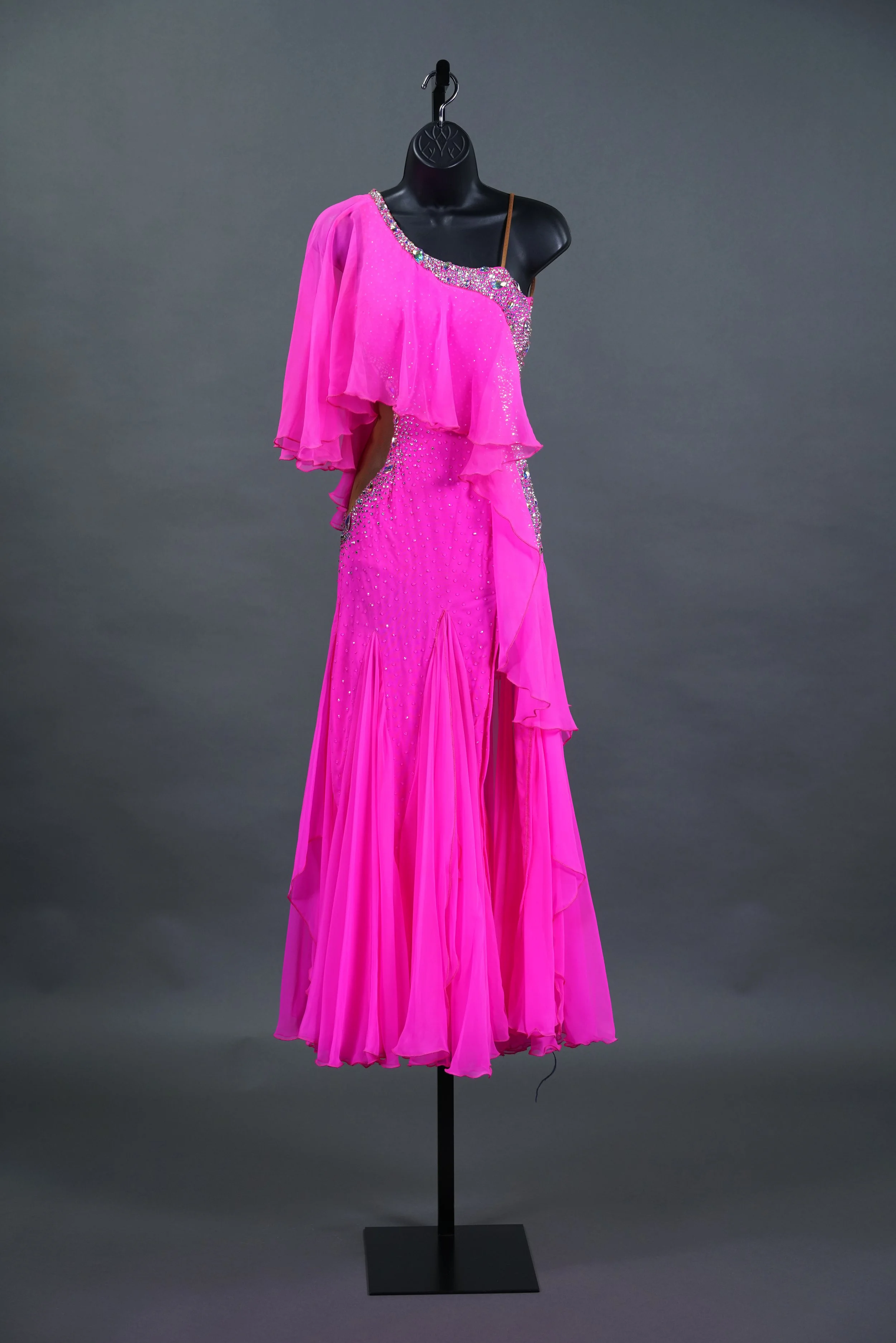 Cerise Pink Smooth with Flounces