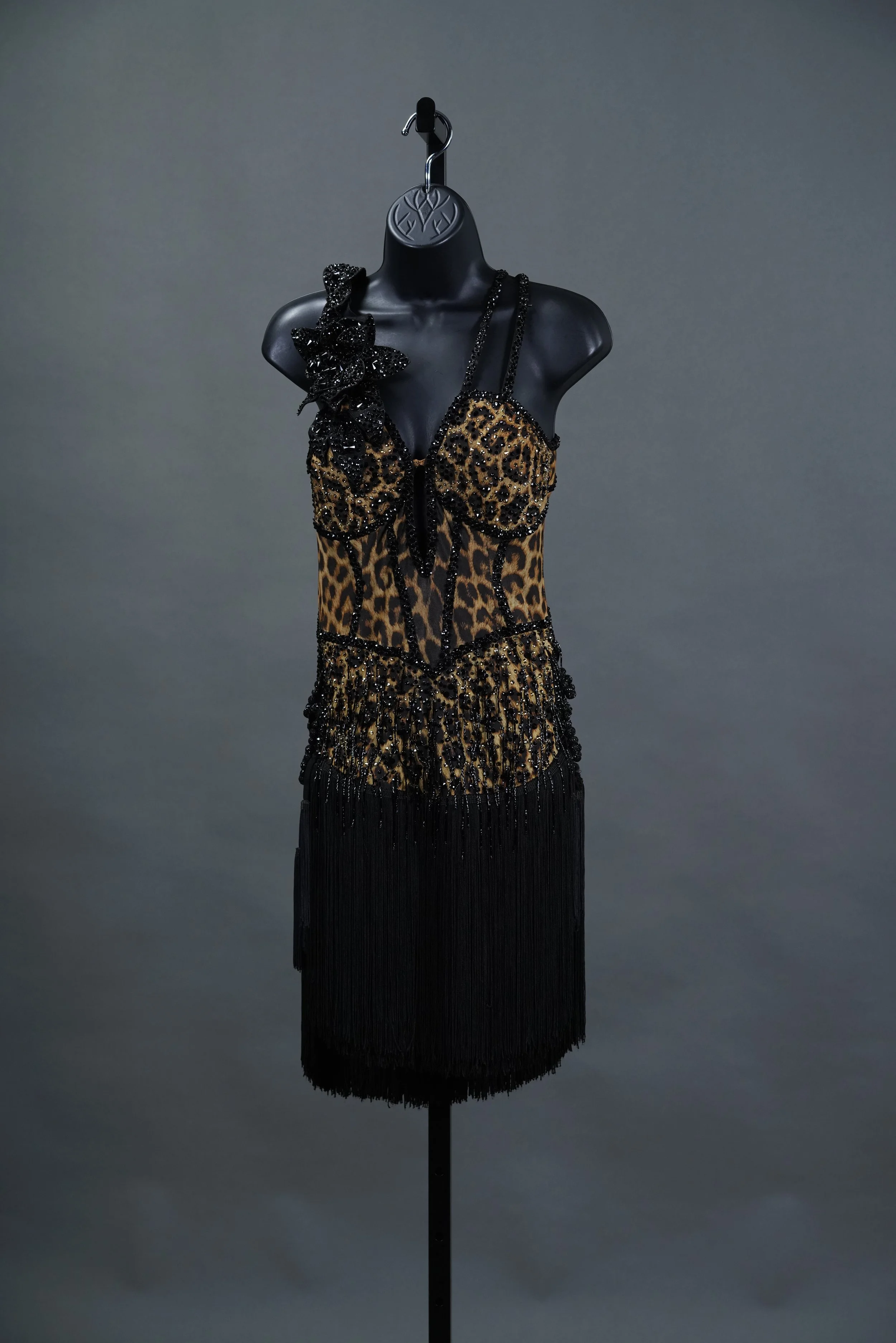 Animal Print and Black Fringe Latin