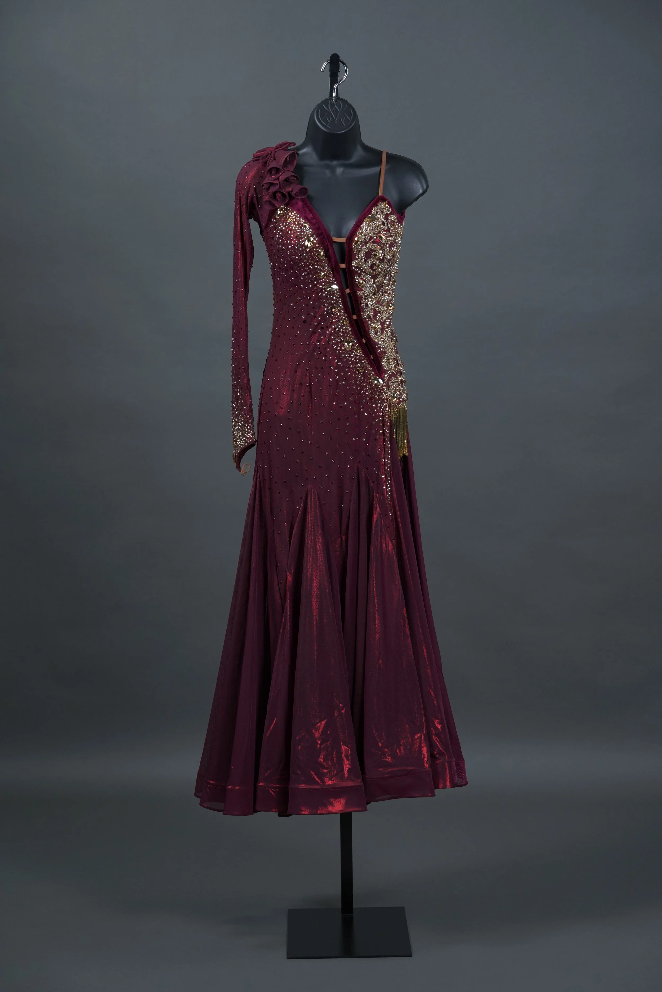 Burgundy US Smooth with Gold