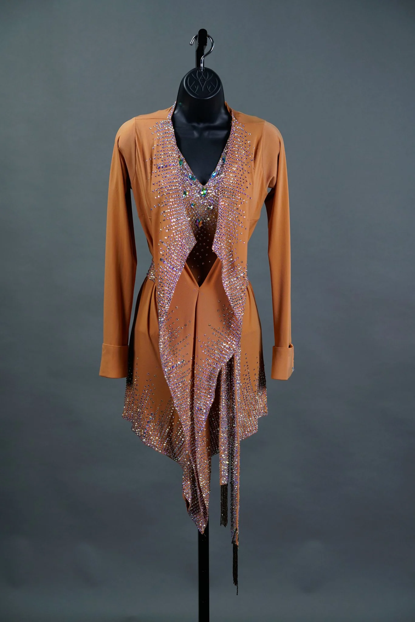 Nude Jacket Style Latin Dress