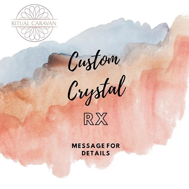 Several messages lately on what crystal for this need/feeling etc! For a limited time offering crystal RXs (custom curated and shipped to you or as a gift)! DM or email for details (hello@ritualcaravan.com) details! #healingcrystals #crystals #peace 