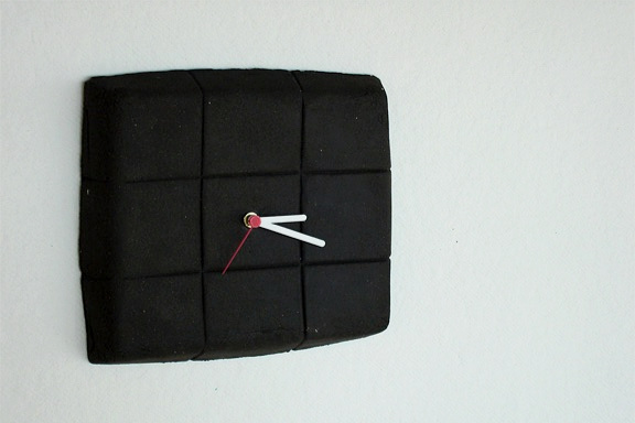 "soft plastic-ish"  wall clock