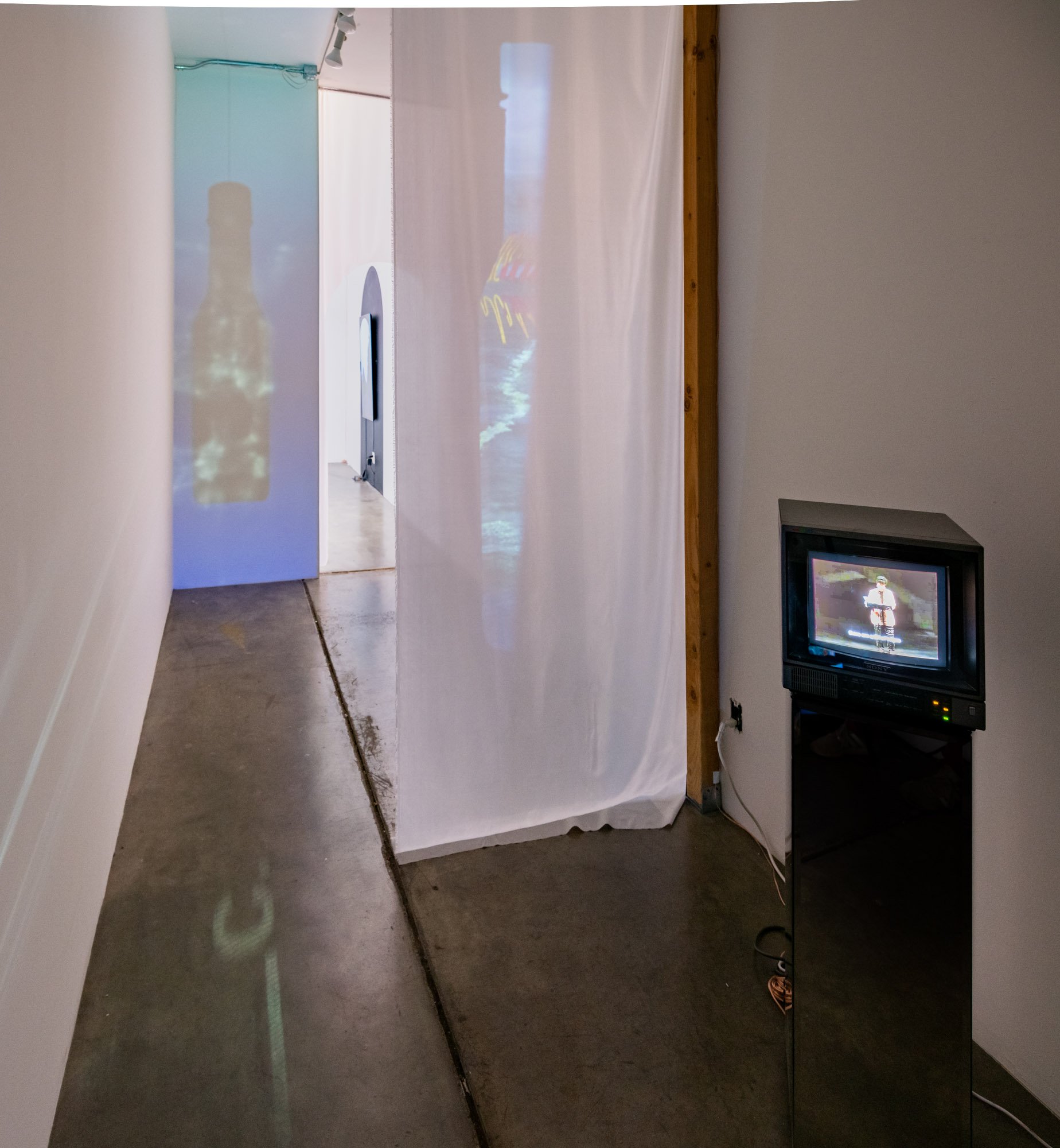 Sharita Towne &amp; garima thakur, Installation view of 'we're out of control'. Photo by Mario Gallucci