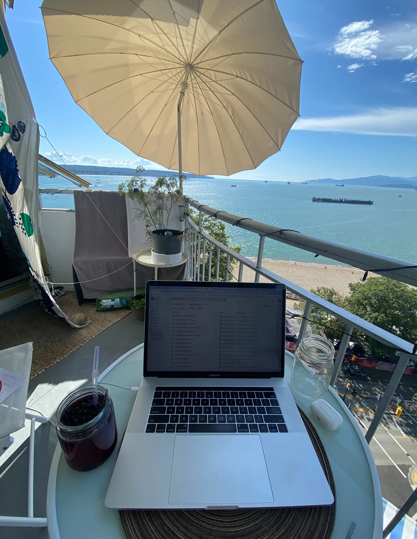 My office for the day! ☀️🎧

I&rsquo;m honoured to be one of the judges for the #songofthesummer contest with @unsignedbc again this year! We are lucky to have SO many #emergingartists here and it&rsquo;s been an incredible couple of weeks listening 