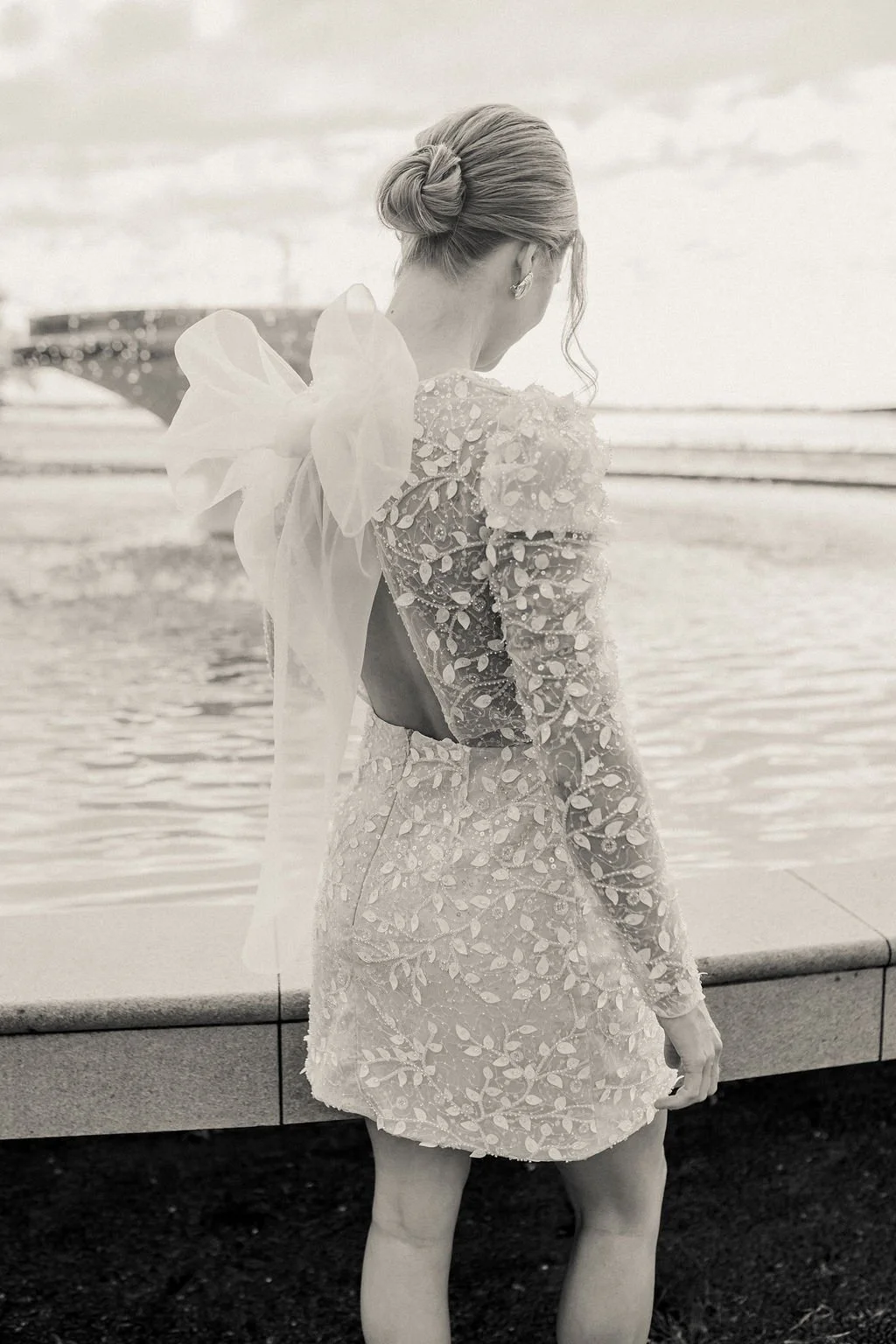 Vegas Wedding Dress Luxury beaded Lace Wedding Dress Short Length