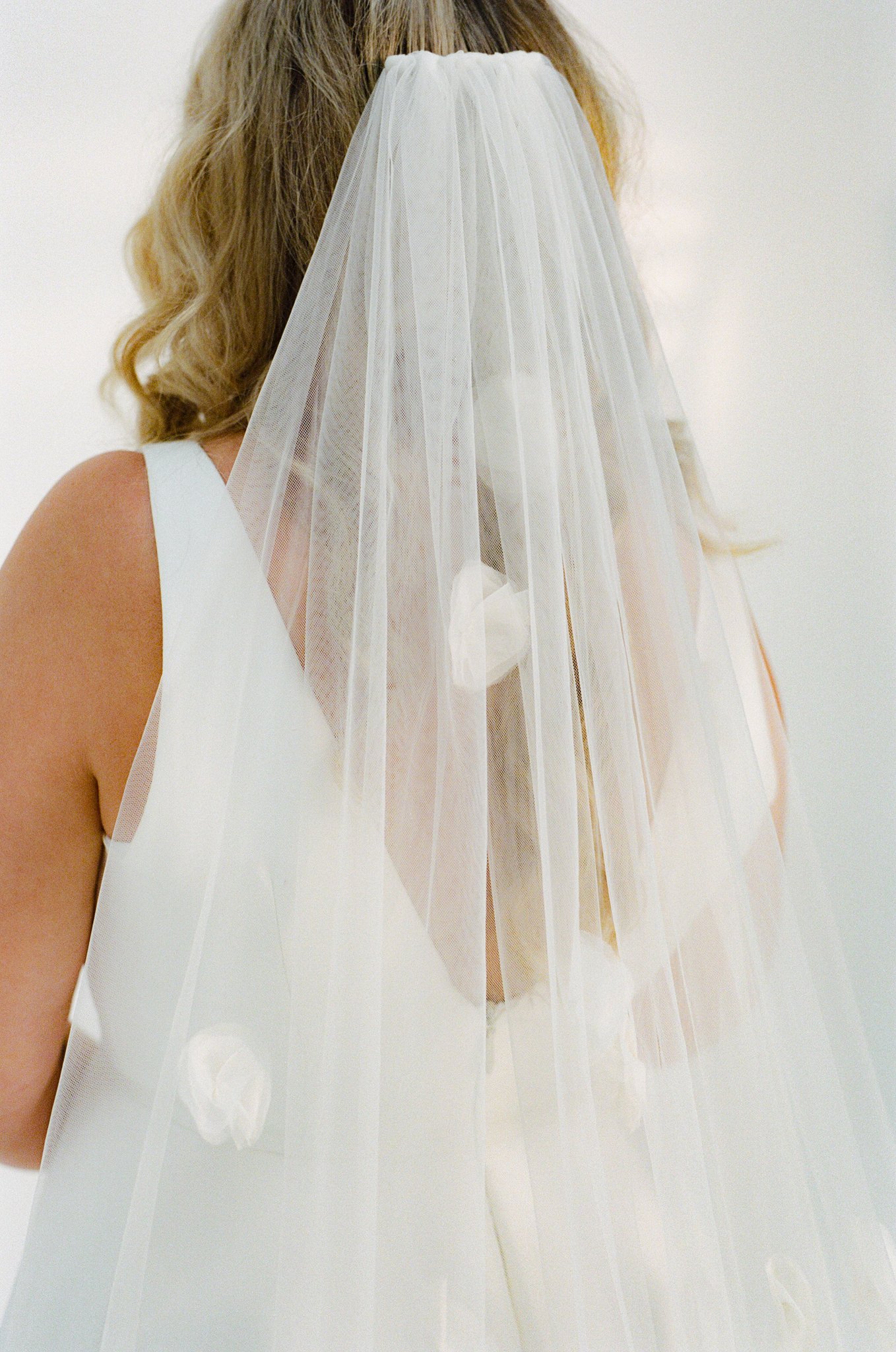 Organza Petal Veil | Beautiful Bridal Veil with Appliqued Flowers on ...