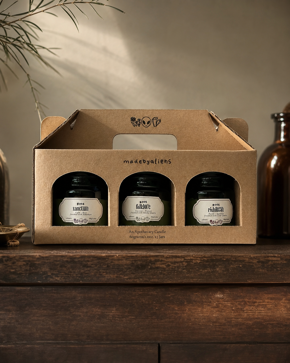 discovery set candles #004~#006 "the ritual" collection (60g x 3)