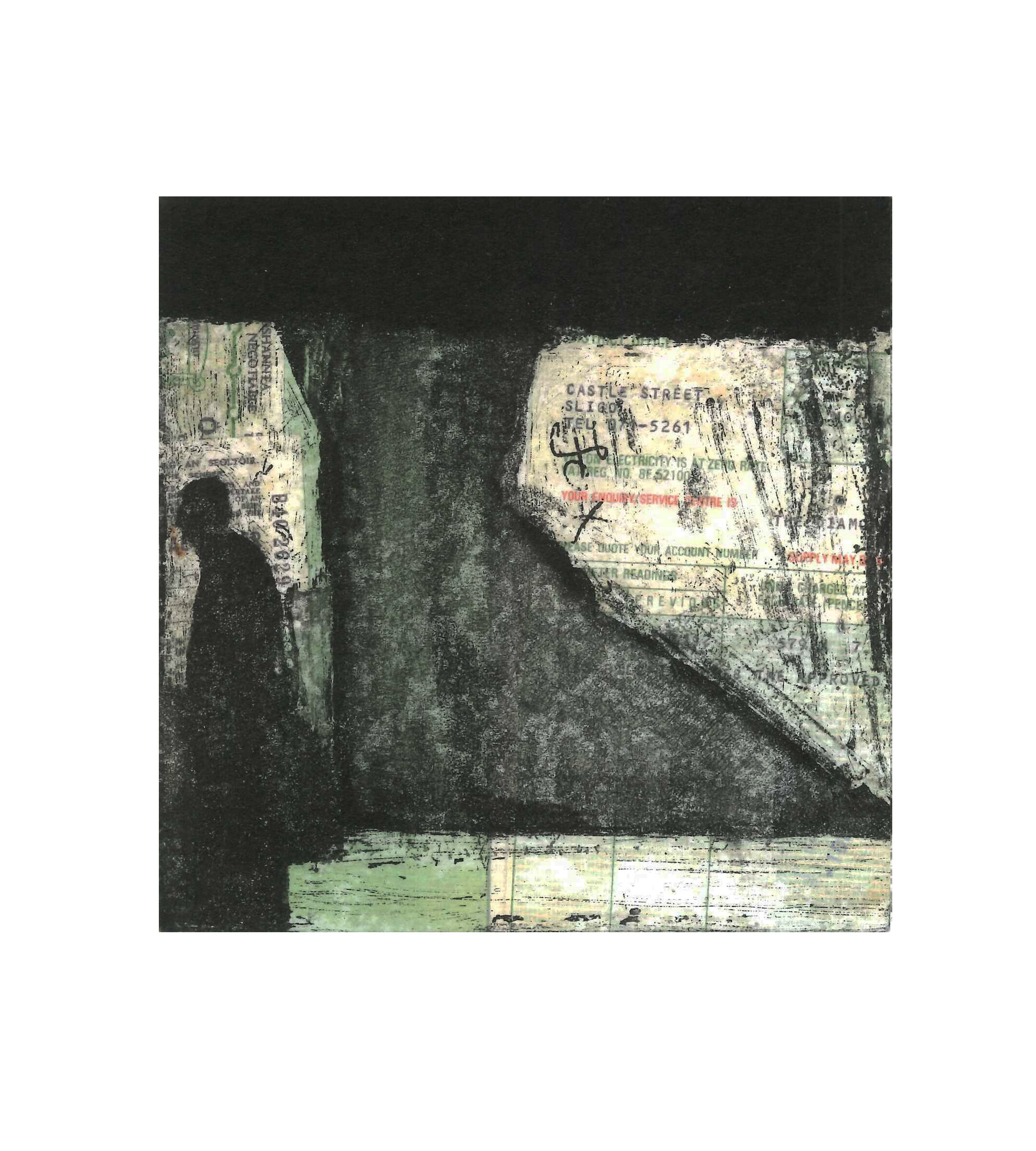  92 Farquhar St, No. 08 , photo etching, chine colle, 16cm x 16cm, 2016 