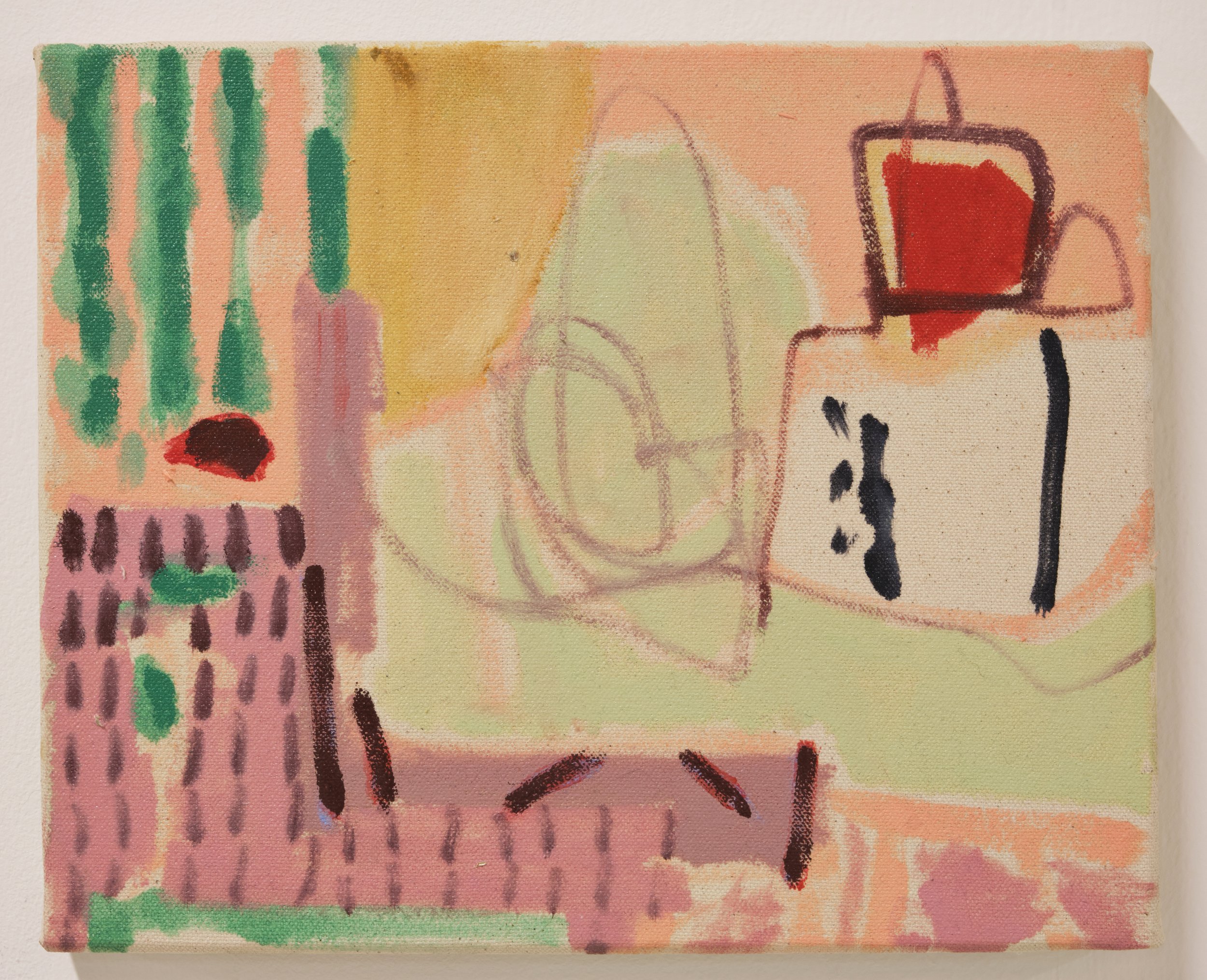   Kitchen,  Oil on canvas, 22cm x 27cm, 2022, (Private Collection). 