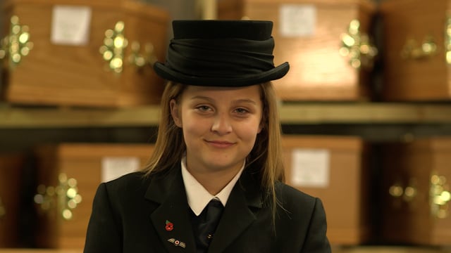 BBC Stories - 12 year old funeral director