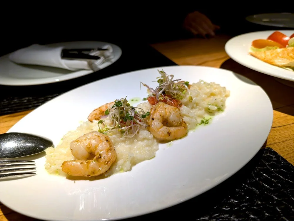 Shrimp and Grits on the AmaMagna