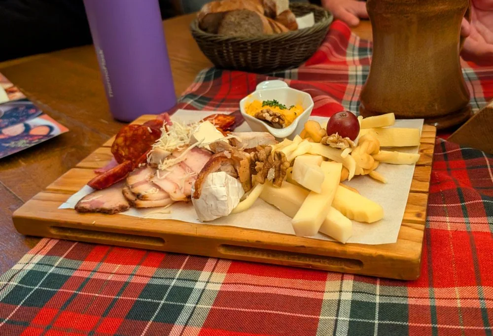 A meat and Cheese board at House of Beer