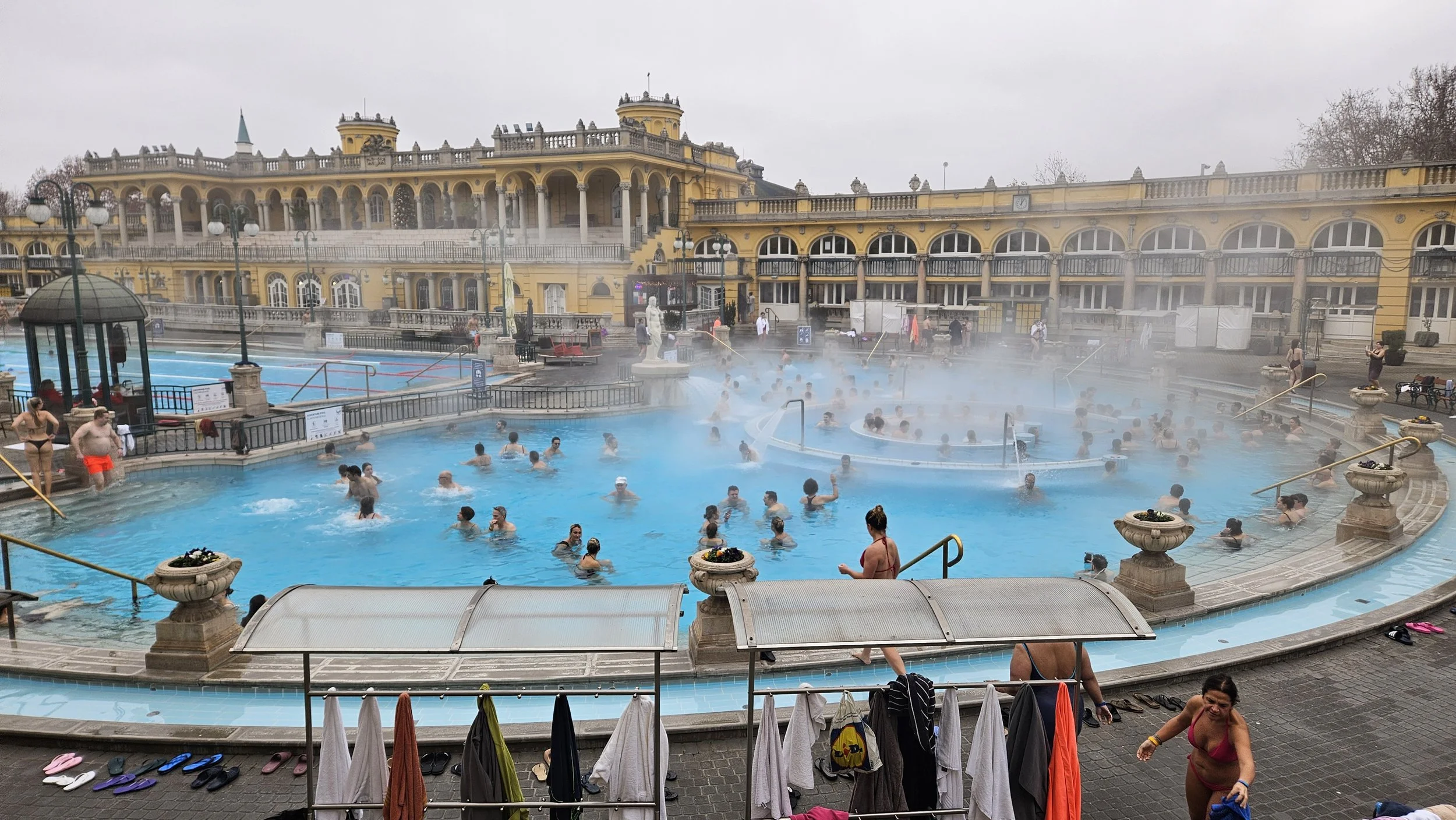 Outdoor area of Széchenyi Thermal Bath