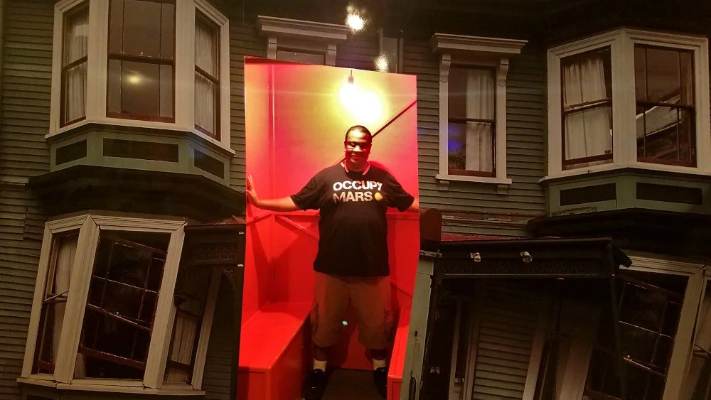 Tim in Earthquake Simulator