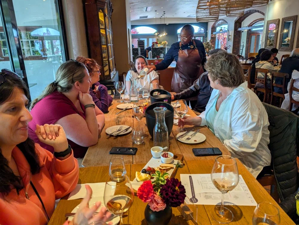 The Travel With Anne group at Blaauwklippen Winery