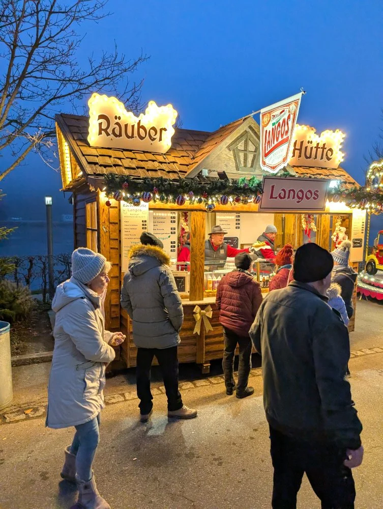 The Langos shop in Vilshofen Christmas Market