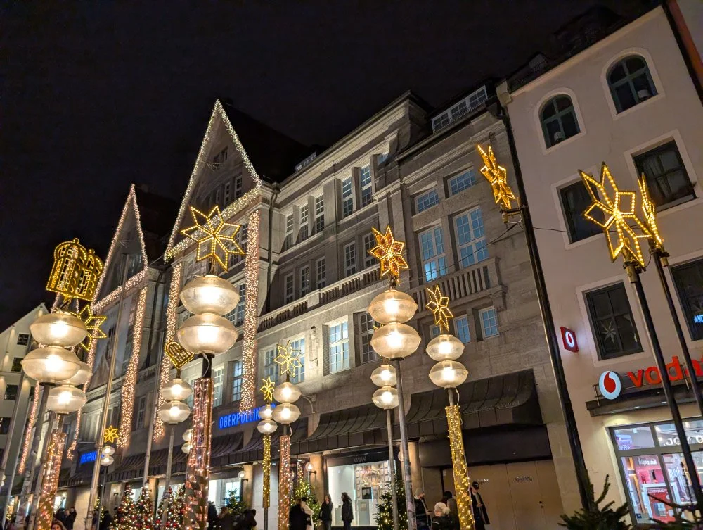 Christmas decorations in Munich, Germany