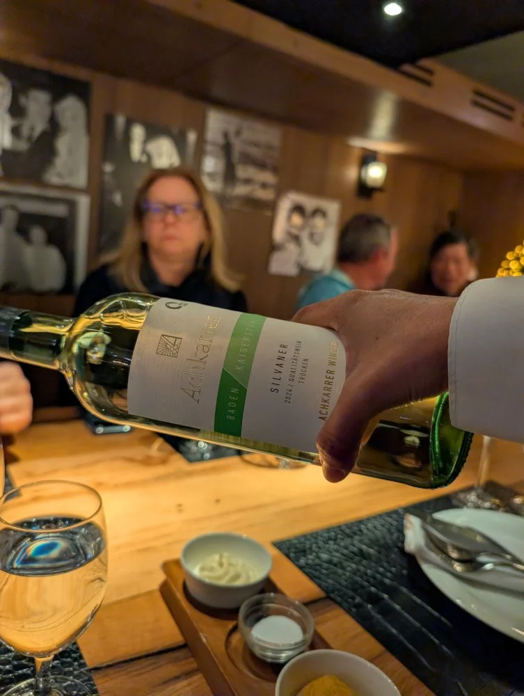 wine at Jimmy's on the AmaMagna