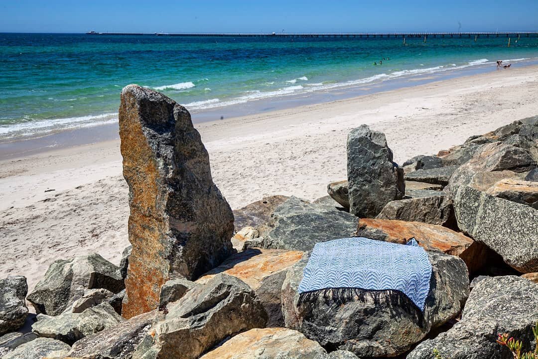 Indian Ocean Blues Rug.
This piece inspired by natures colour and ruggedness. 
.
.
.
#everyrughasastorytotell #riverrugs #weavingsouthwestwa  #busselton #southwestwa #lifeinwa #beachrug #rugsaustralia