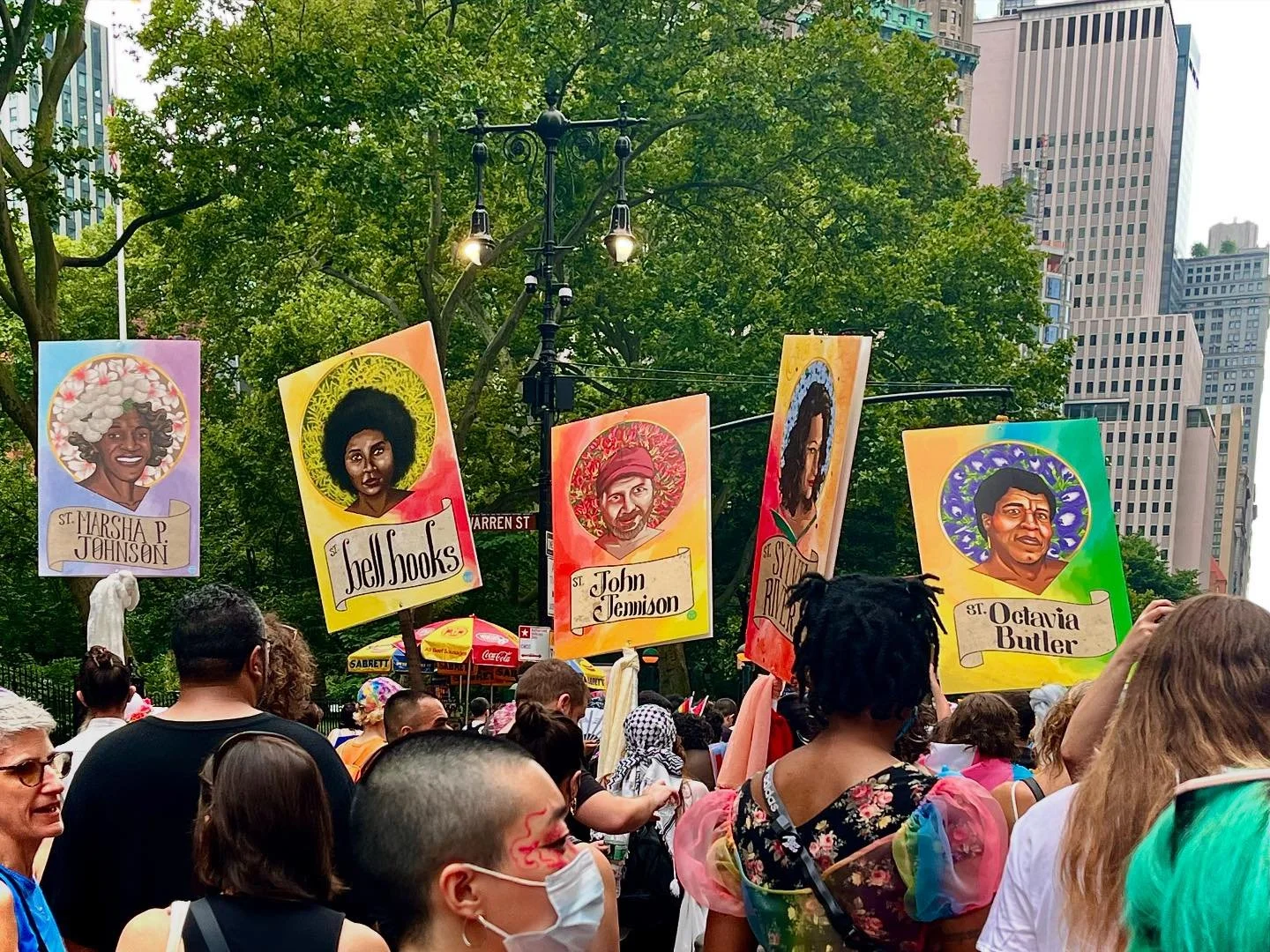 The patron saints of the @queermarch. Happy #pride!