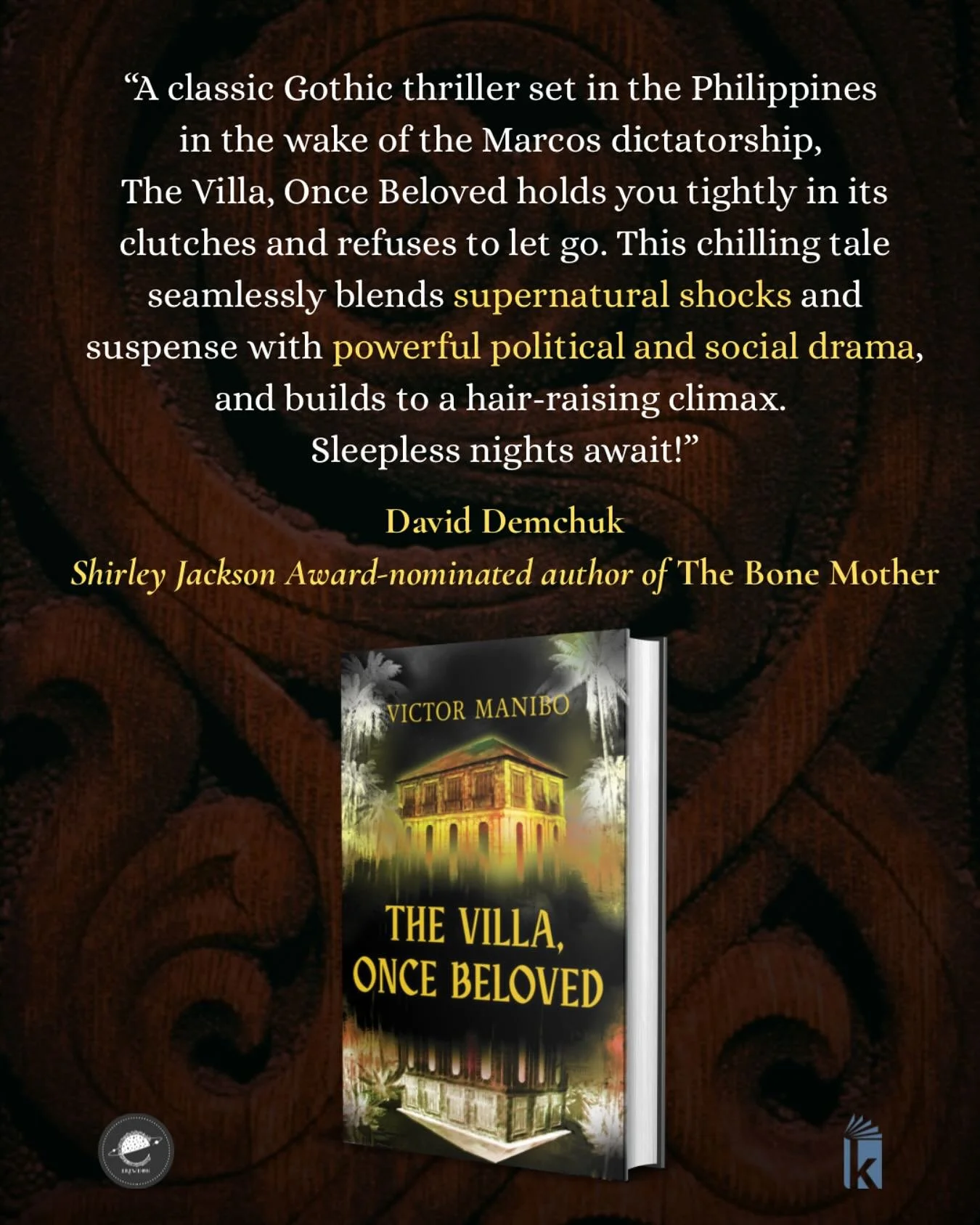 Thank you so much, @spo0ky_dad!

OUT 11/25/25, more info in IG story 🔗

@erewhonbooks @kensingtonbooks 

#TheVillaOnceBeloved
#VictorManibo