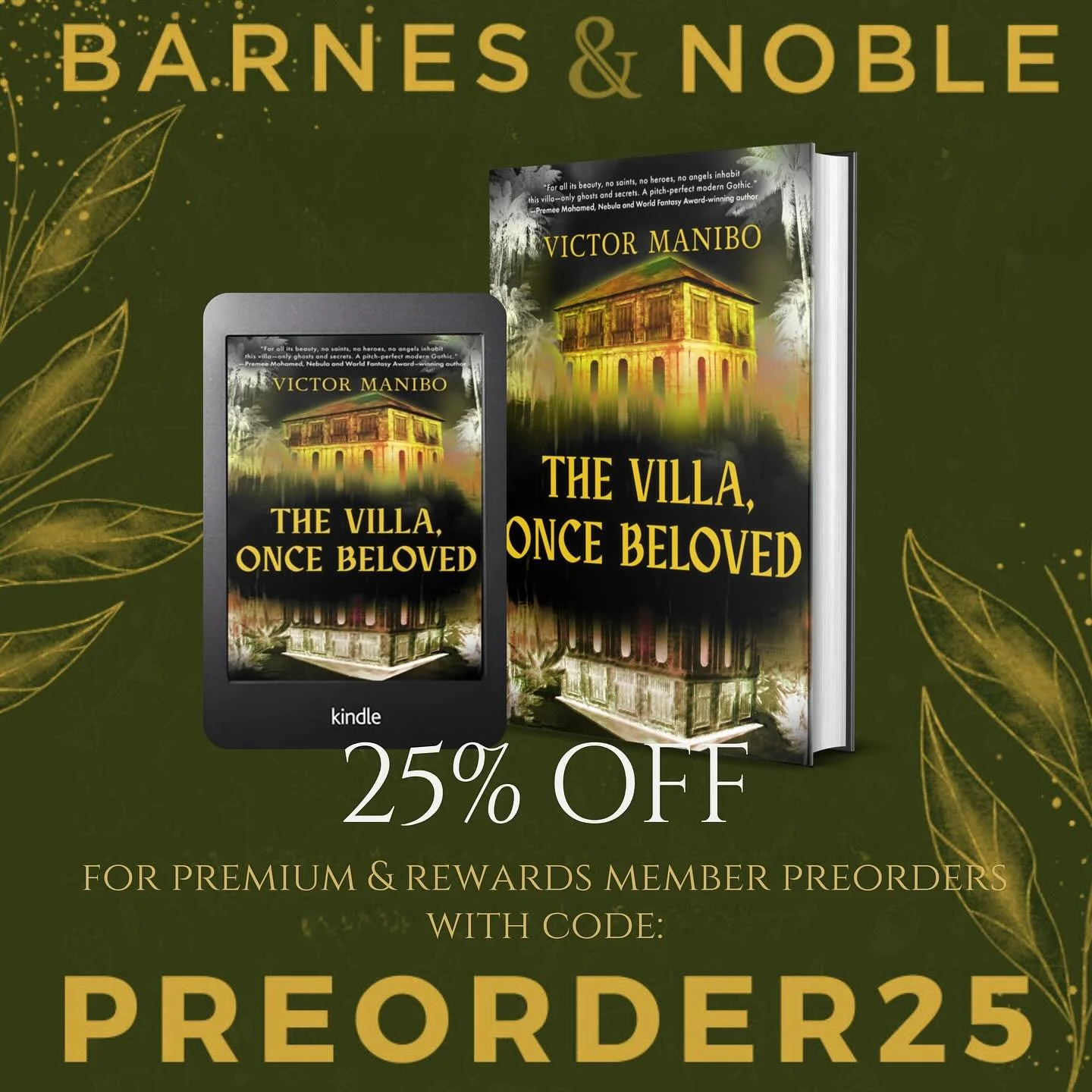 NOW TILL FRIDAY! @barnesandnoble is running a huge sale on preorders, including my upcoming gothic THE VILLA, ONCE BELOVED (out 11/25/25). Preorders are a great way to make sure you get your copy as soon as it drops, and show support for my books (wh