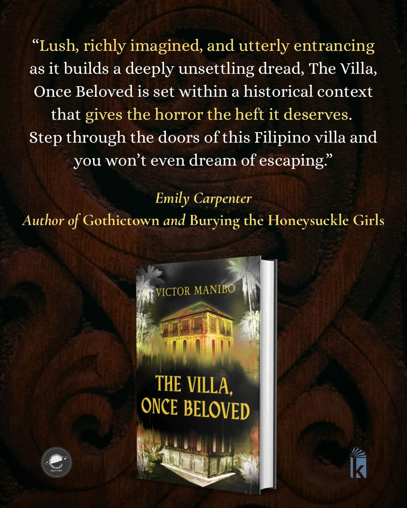 Thank you so much, @emily.d.c! 

OUT 11/25/25, more info in IG story 🔗

@erewhonbooks @kensingtonbooks 

#TheVillaOnceBeloved
#VictorManibo