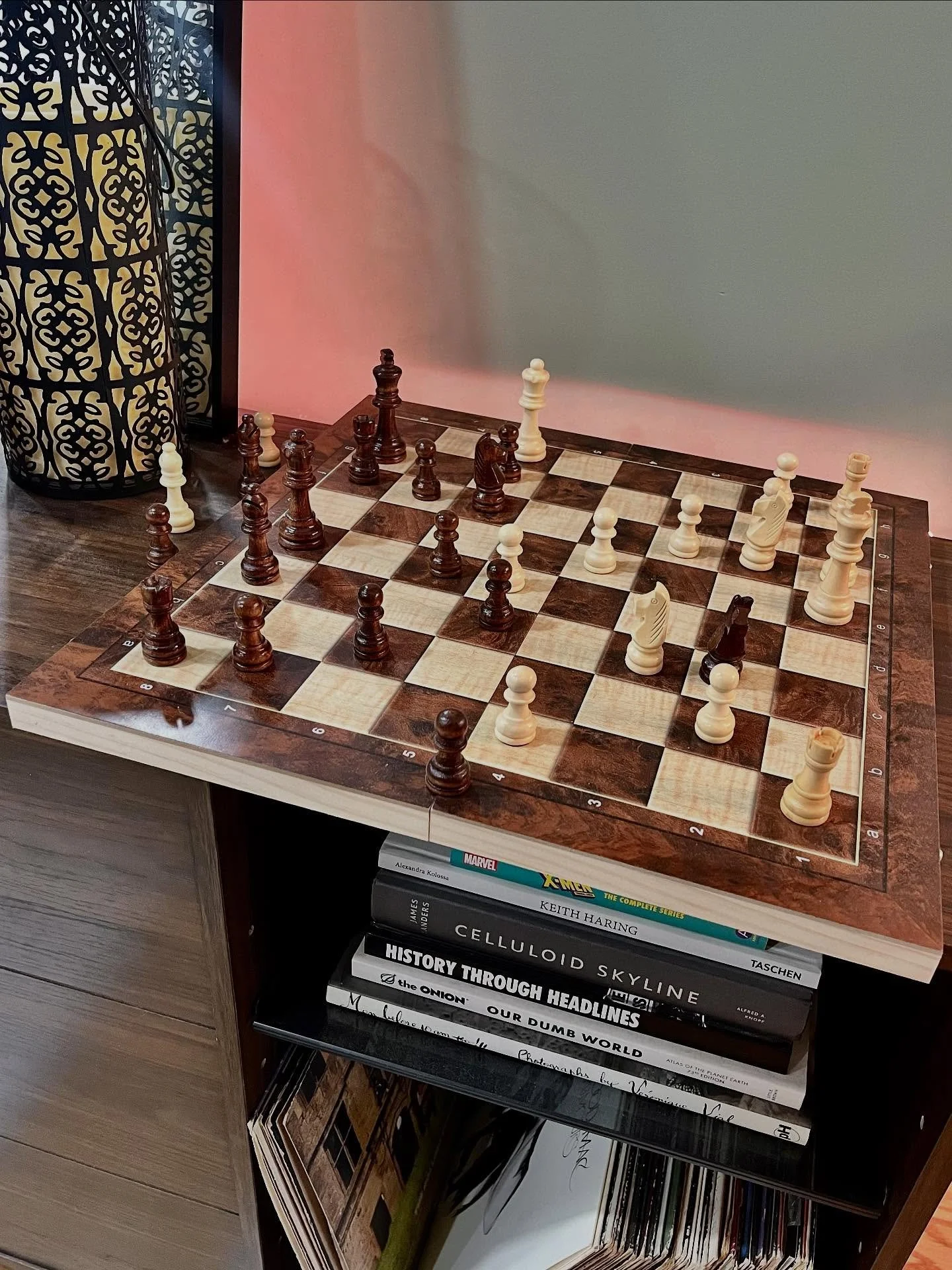 Always running late in the morning because sean leaves me chess puzzles overnight and i can&rsquo;t leave without solving them