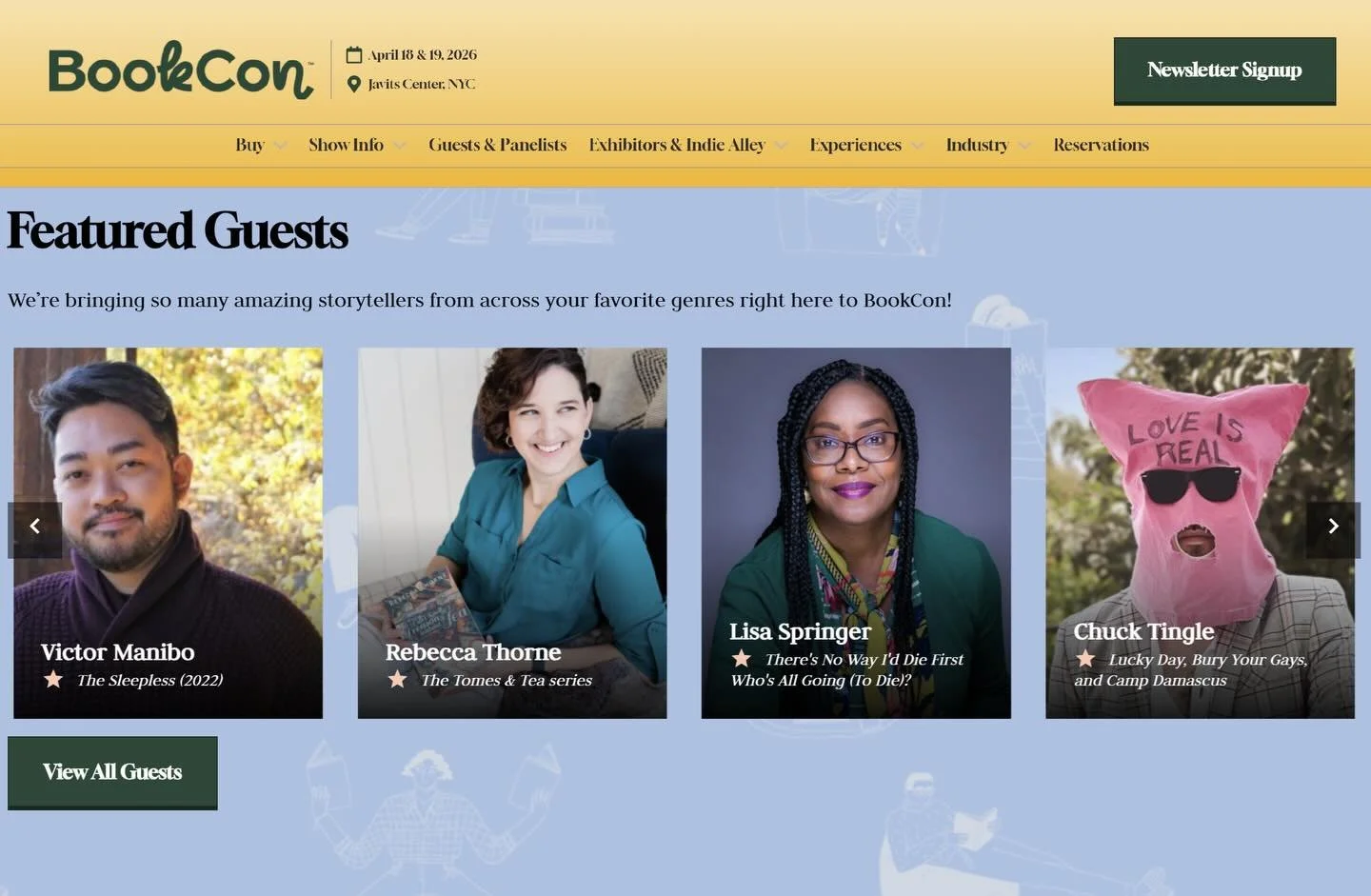 Excited to announce that I will be at @bookcon next month! I&rsquo;m around all weekend and have a panel and signing on Sunday, &ldquo;Queer Horror: Then and Now&rdquo; with @nino_maraschino @haileypiperfights @laurarsamotin @jadessong and @ajwhiteau