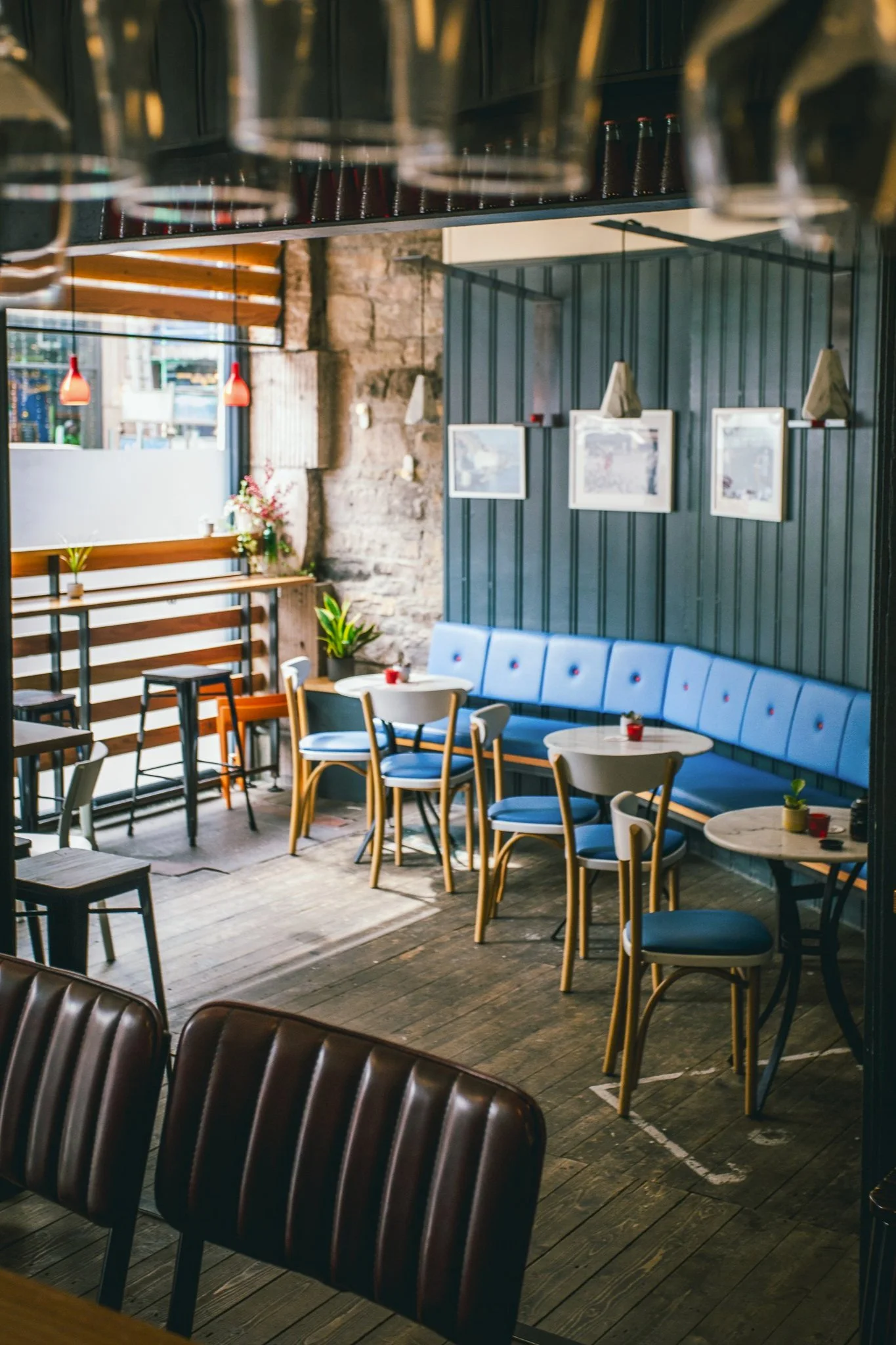 Interior of Hey Palu, an intimate Italian cocktail bar in Edinburgh with a relaxed neighbourhood atmosphere.